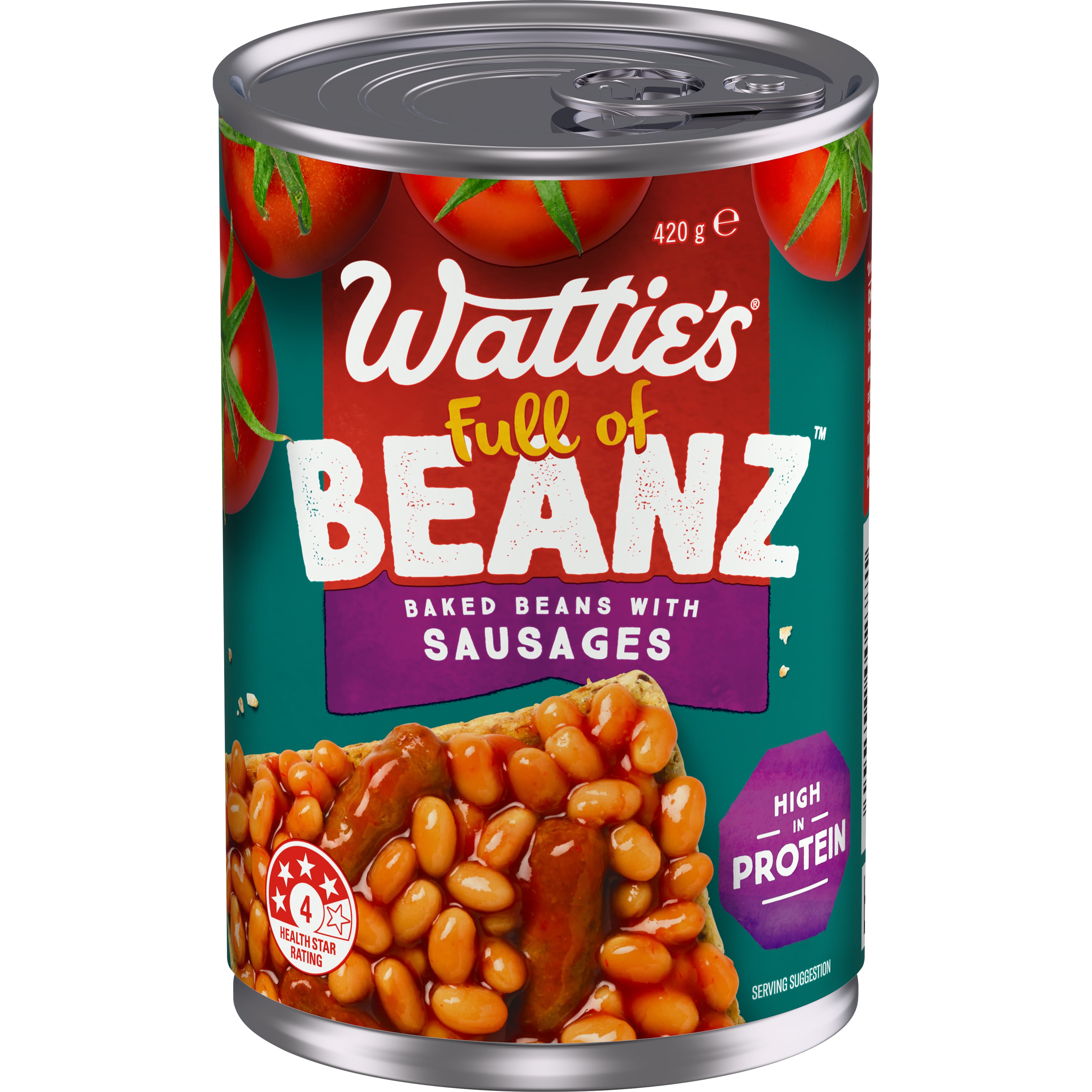 Wattie's® Full of Beanz™ Baked Beans with Sausages 420g