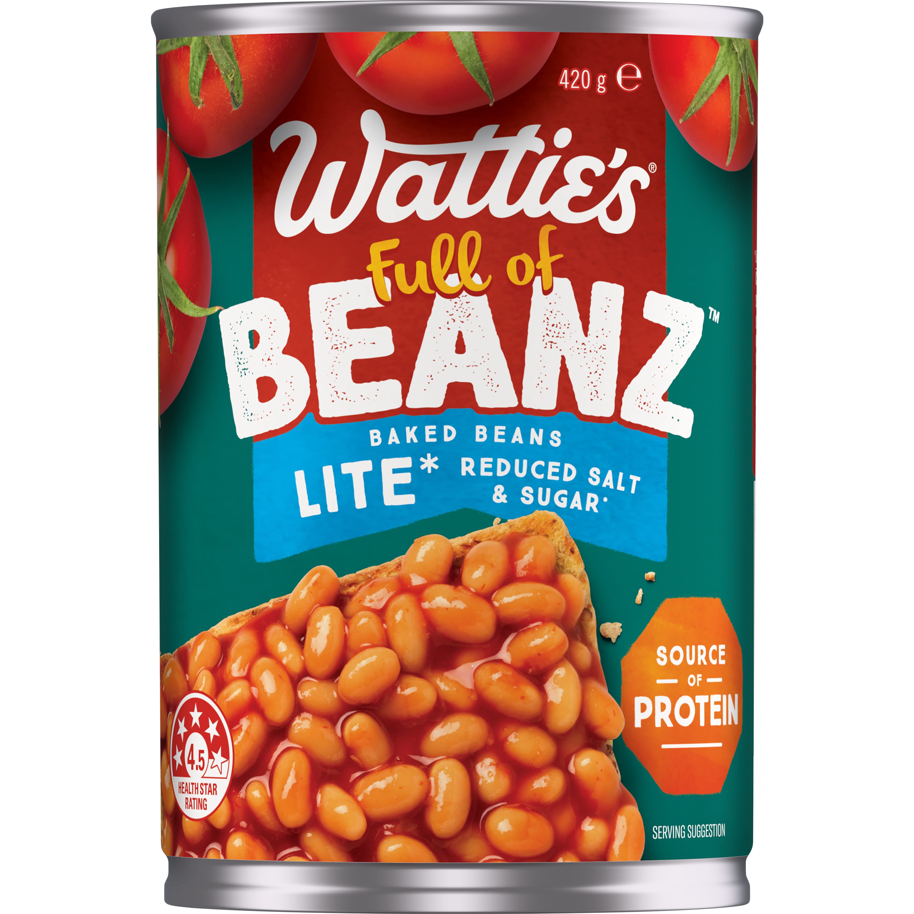 Wattie's® Full of BEANZ™ Baked Beans Lite* 420g