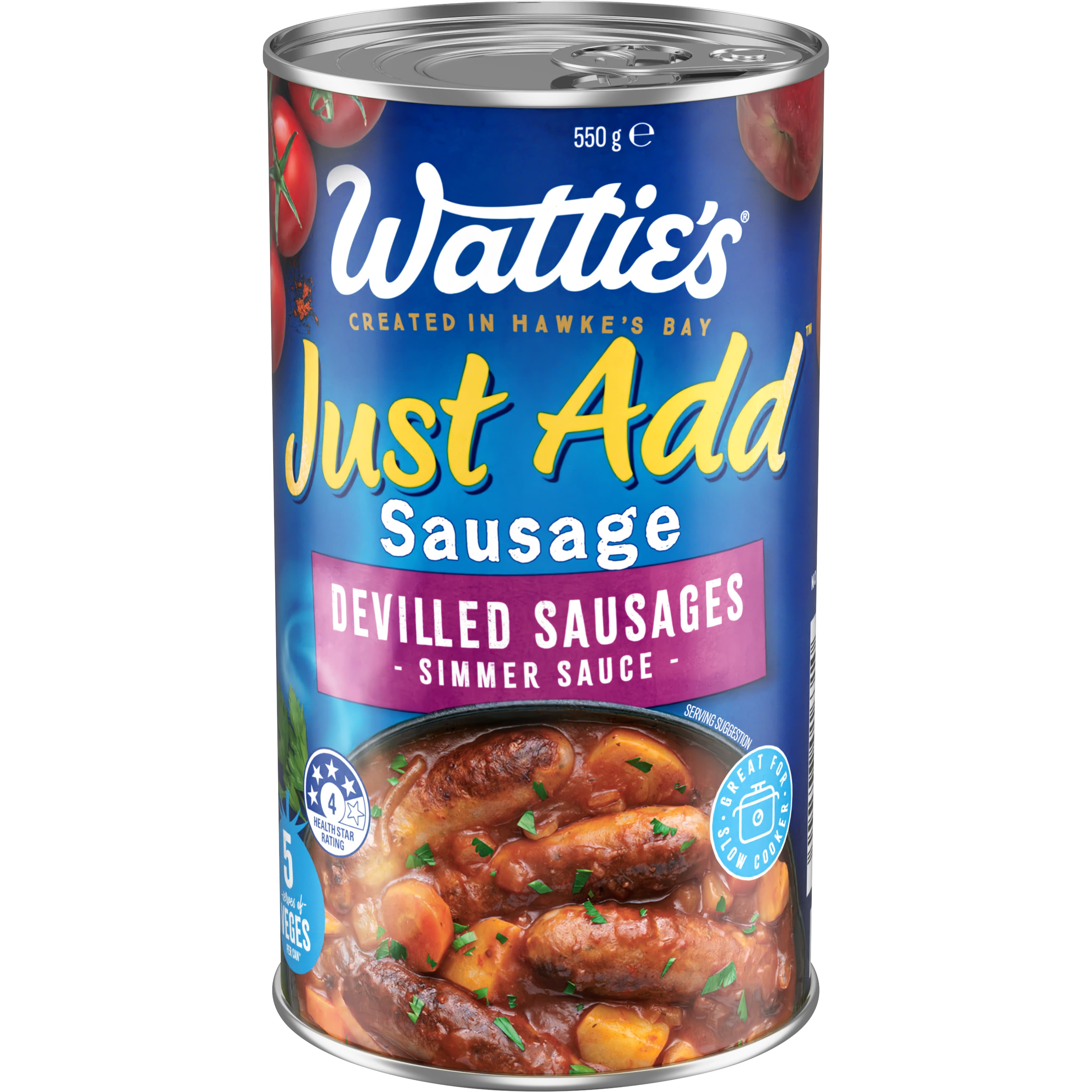 Wattie's® Just Add™ Sausage Devilled Sausages Simmer Sauce 550 g