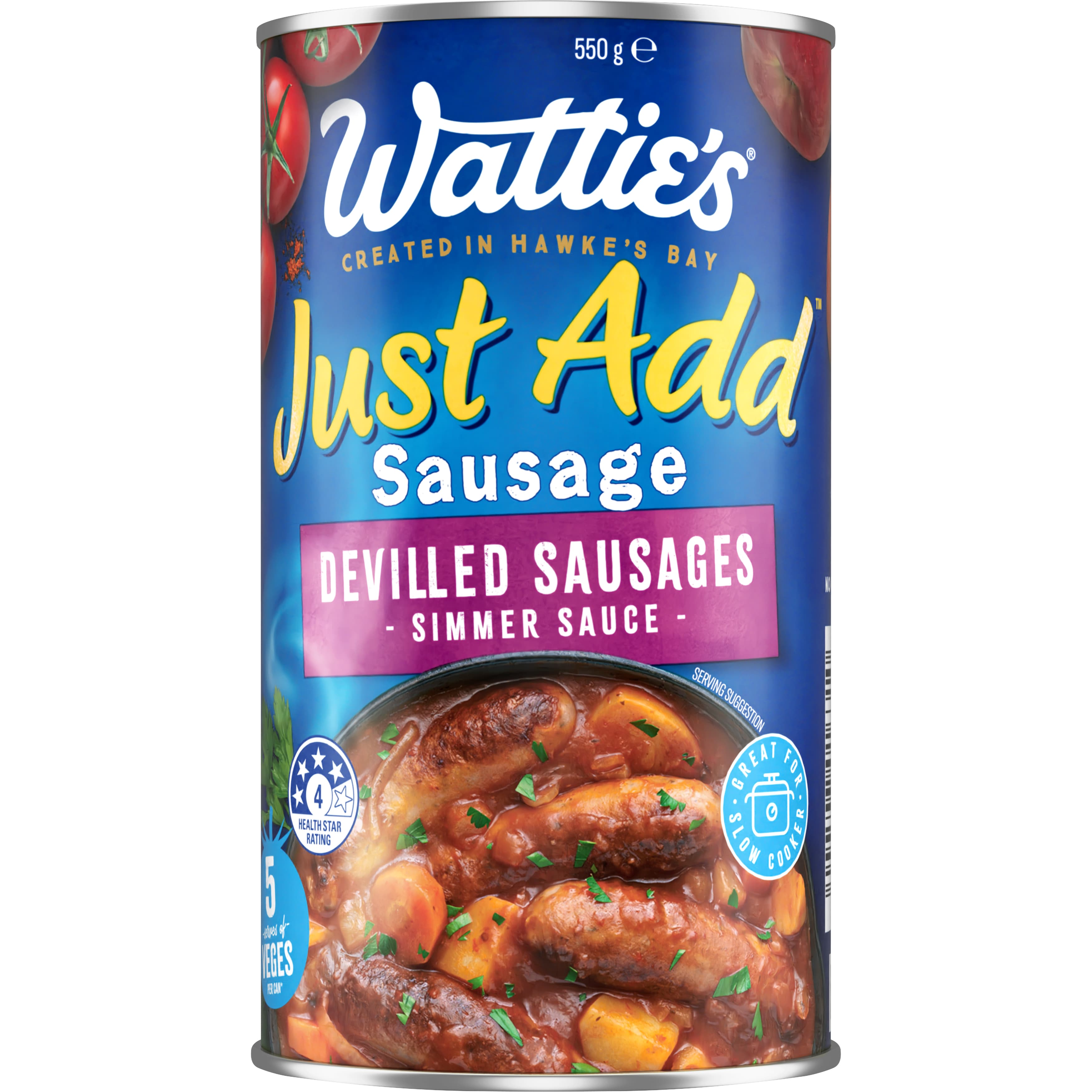 Wattie's® Just Add™ Sausage Devilled Sausages Simmer Sauce 550 g