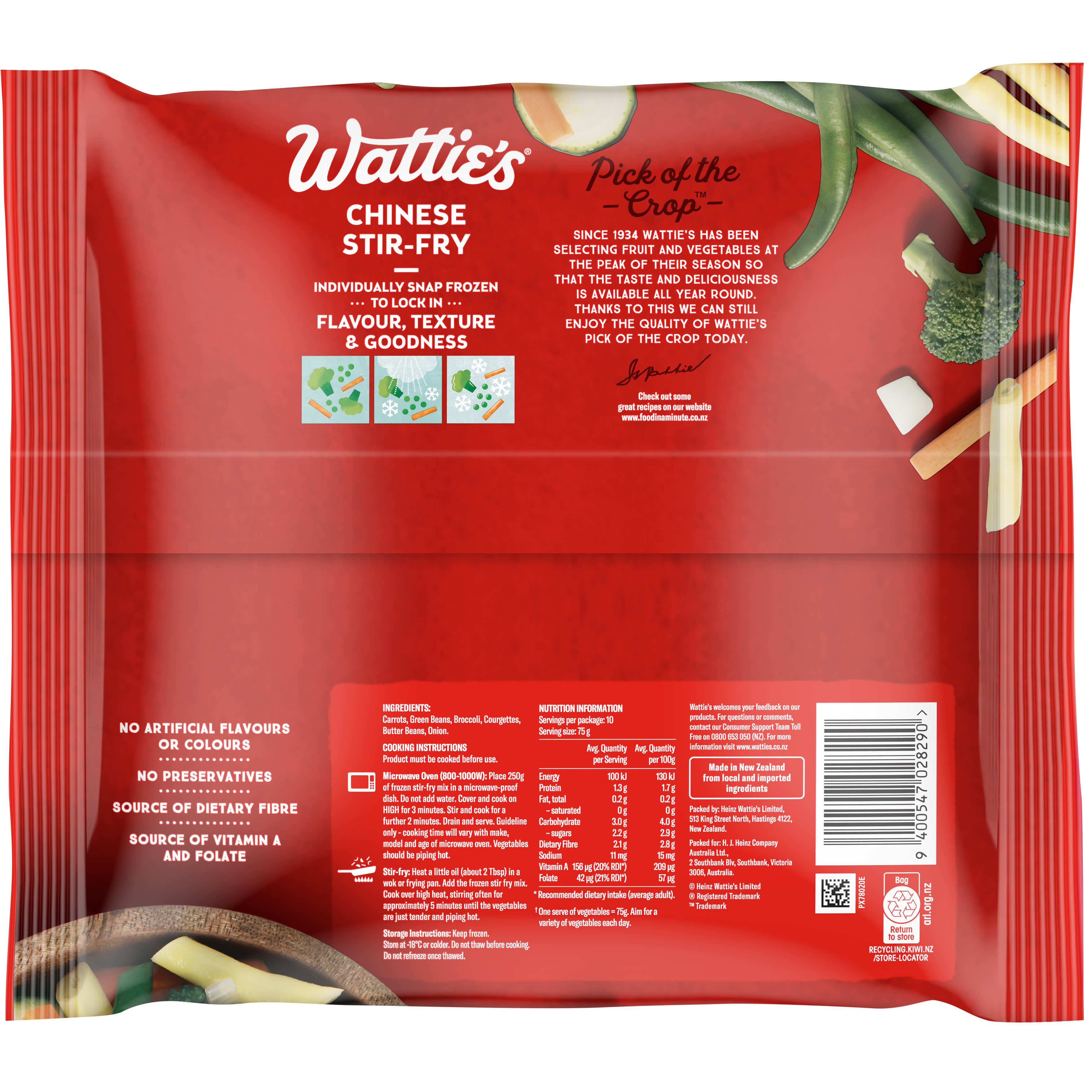 Wattie's® Chinese Style Stir-fry 750 g