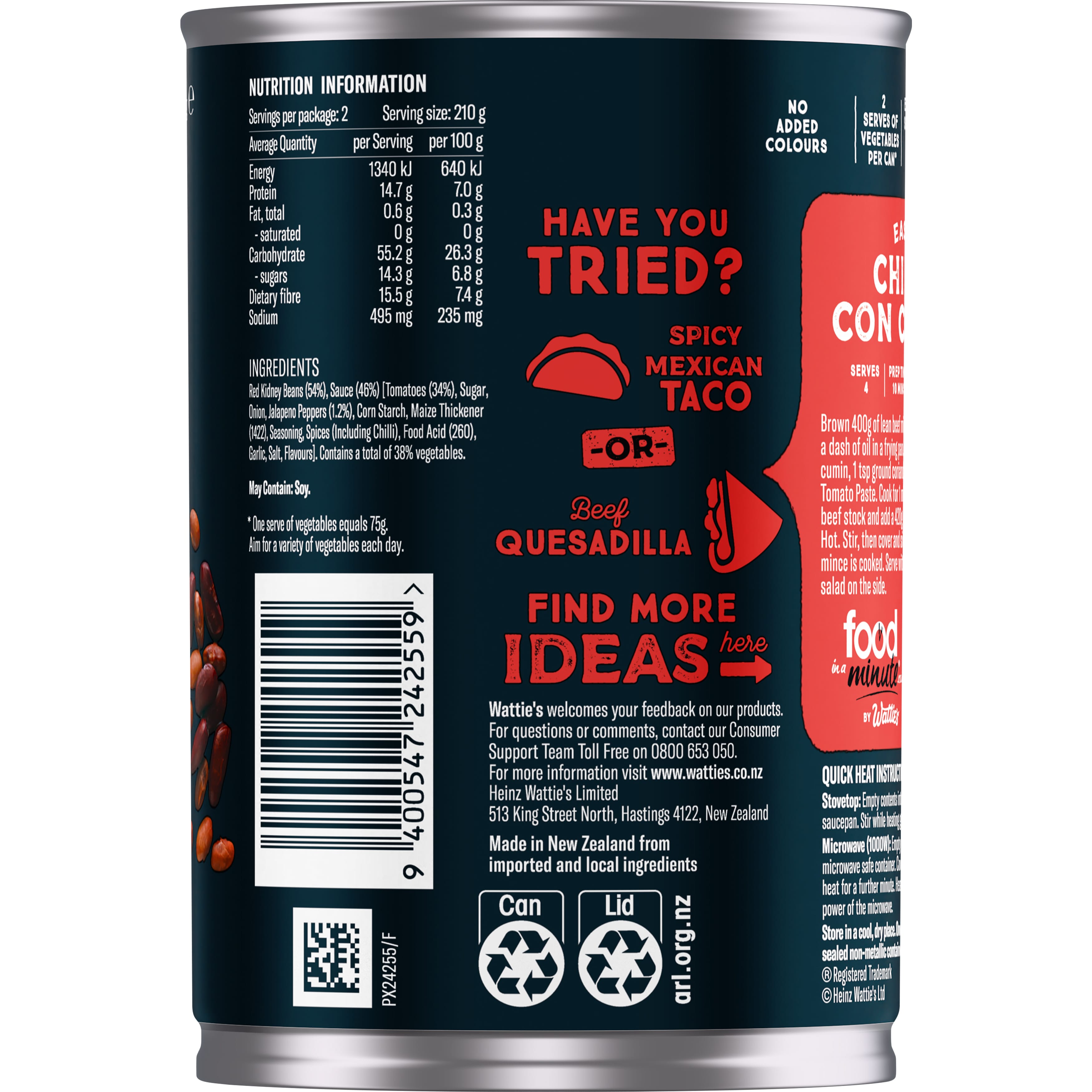 Wattie's® Chilli Beans Hot 420g