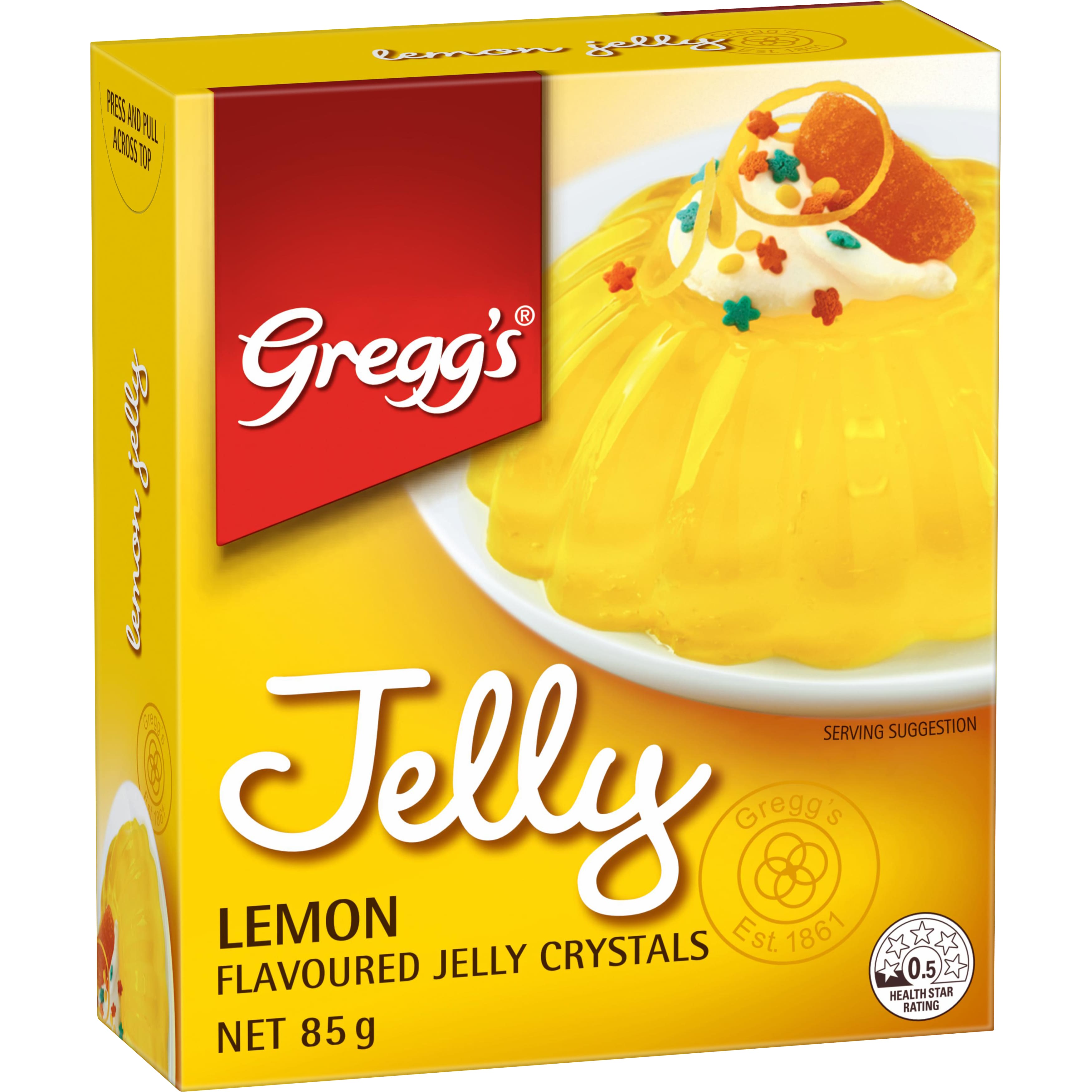Gregg's® Lemon Flavoured Jelly Crystals 85 g