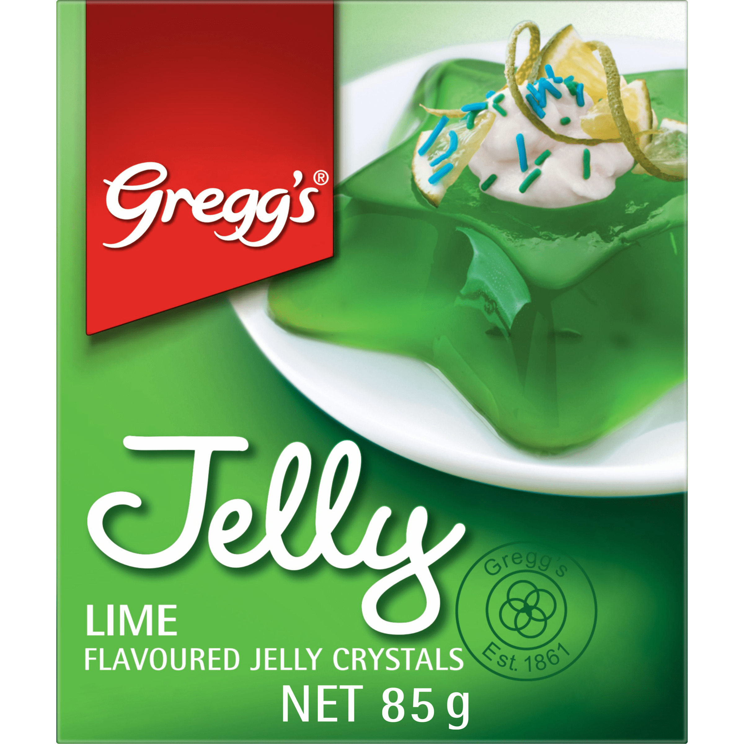 Gregg's® Lime Flavoured Jelly Crystals 85 g