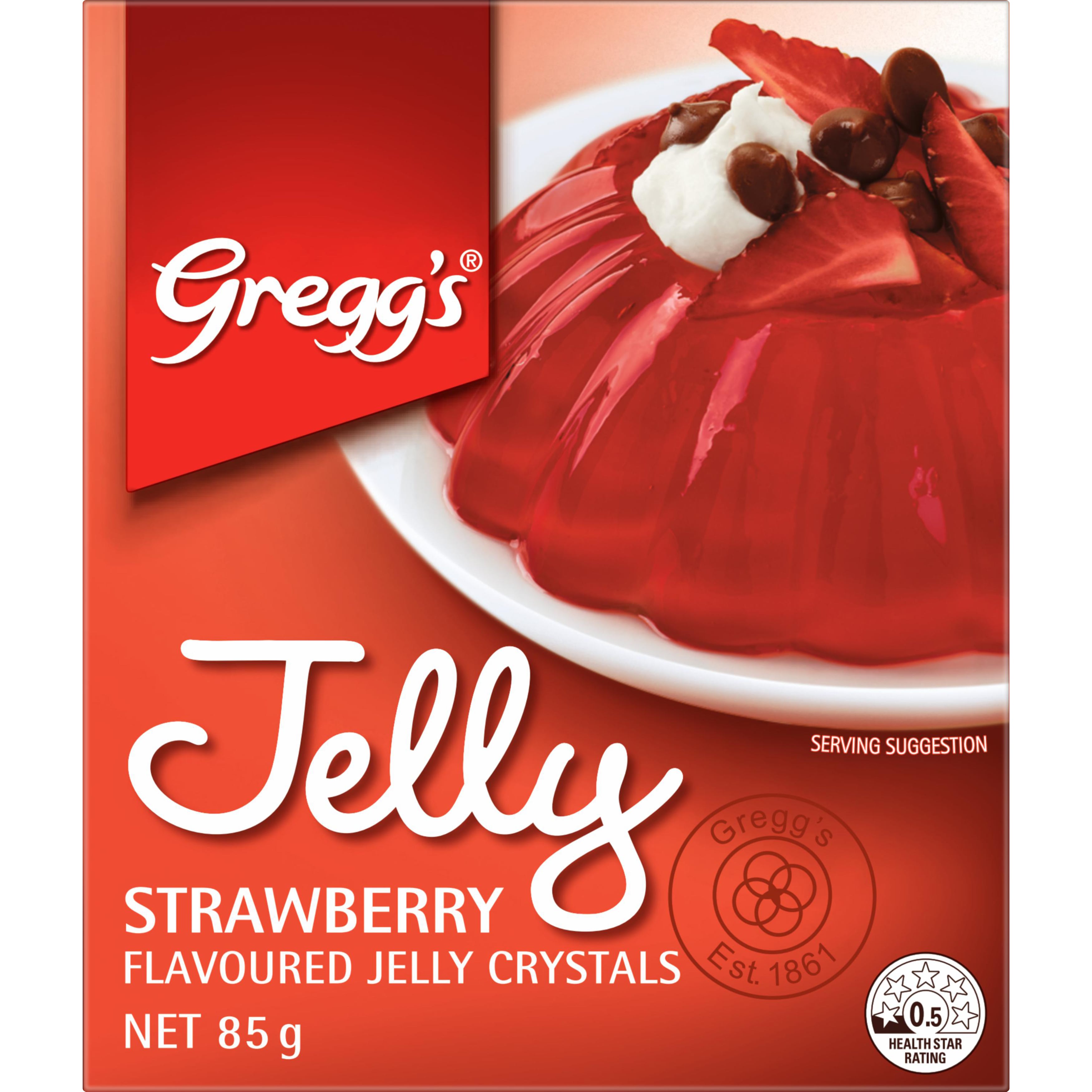 Gregg's® Strawberry Flavoured Jelly Crystals 85 g
