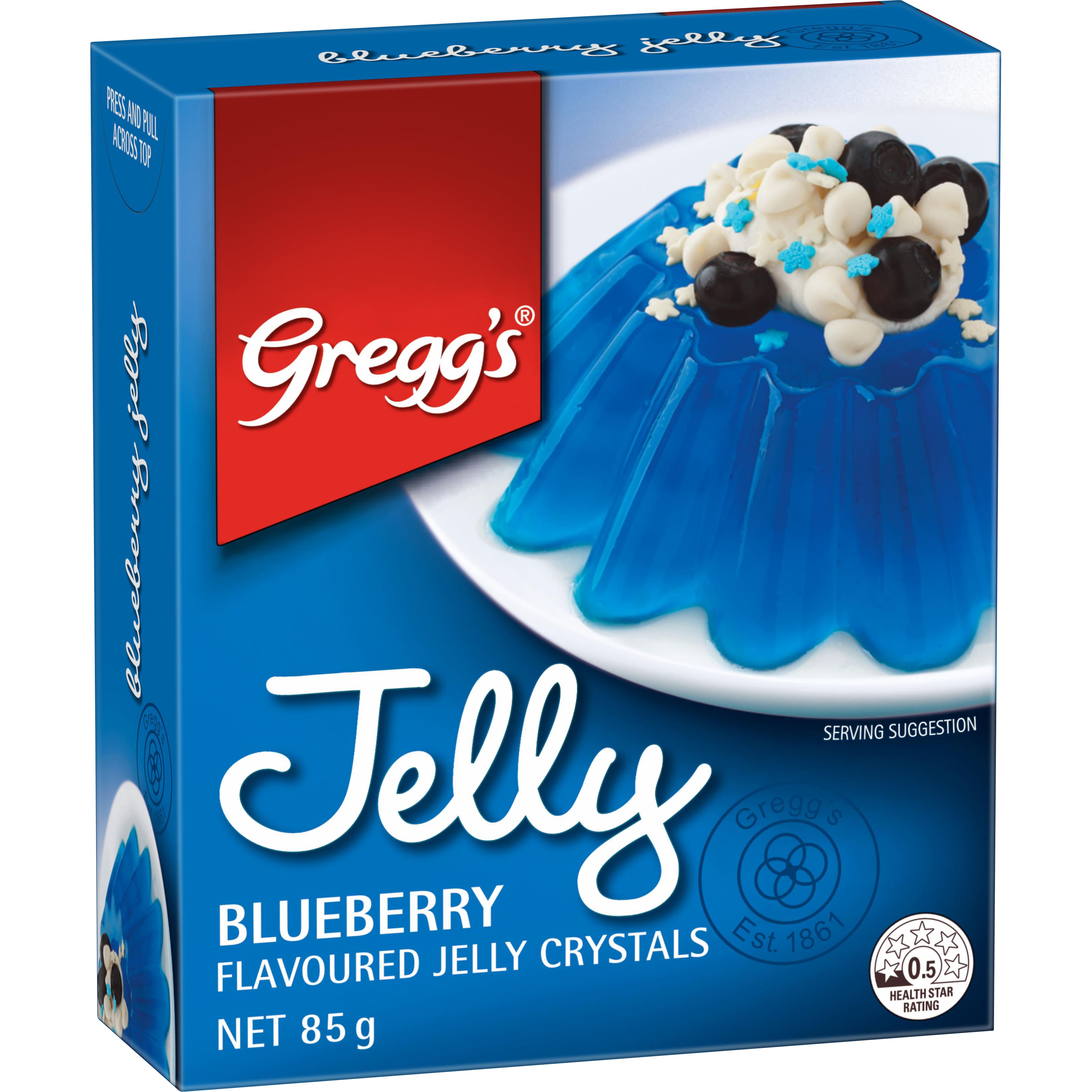 Gregg's® Blueberry Flavoured Jelly Crystals 85 g