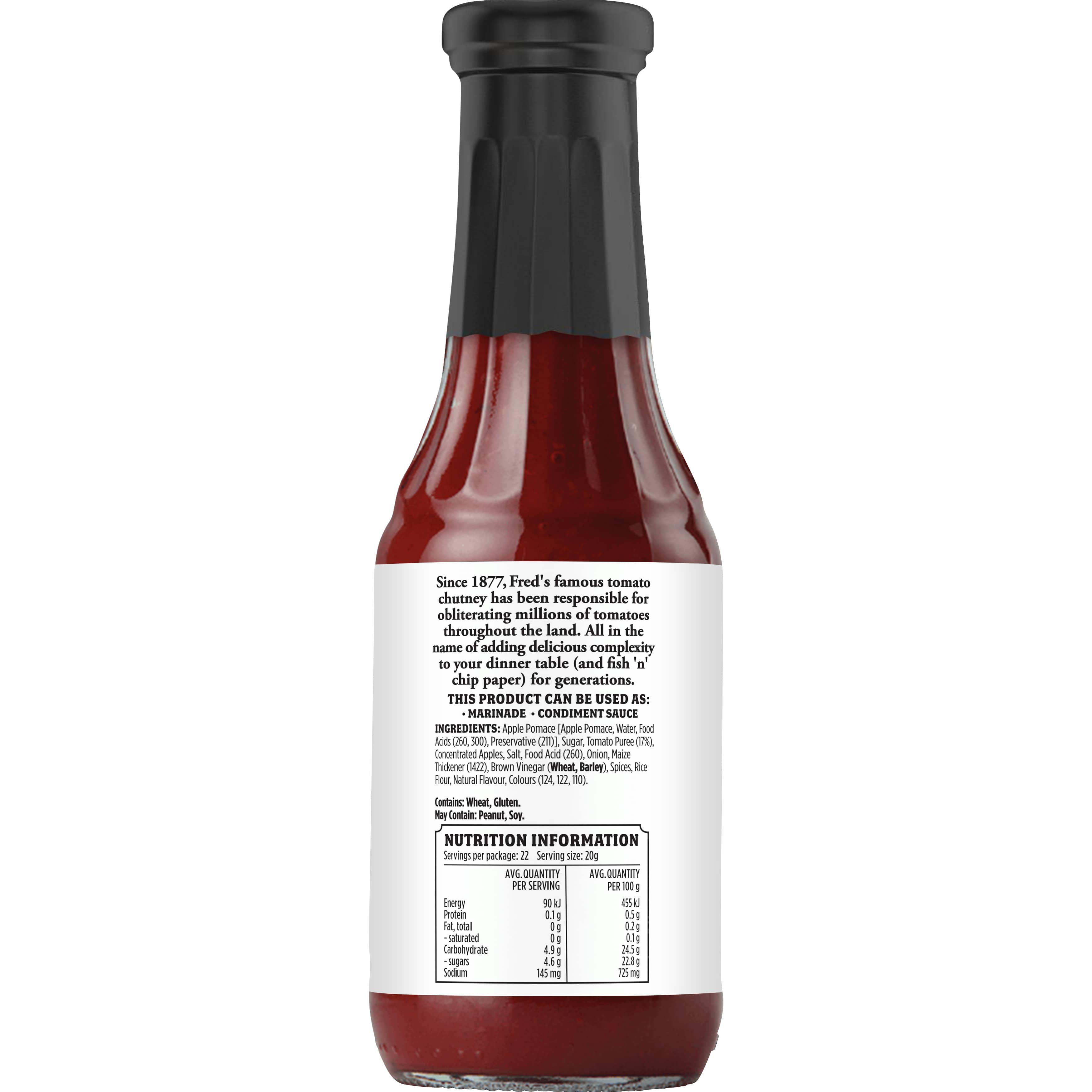 F. Whitlock & Sons® Tomato Chutney Thick Sauce 440g | F F. Whitlock & Sons® Tomato Chutney Thick Sauce 440g | F