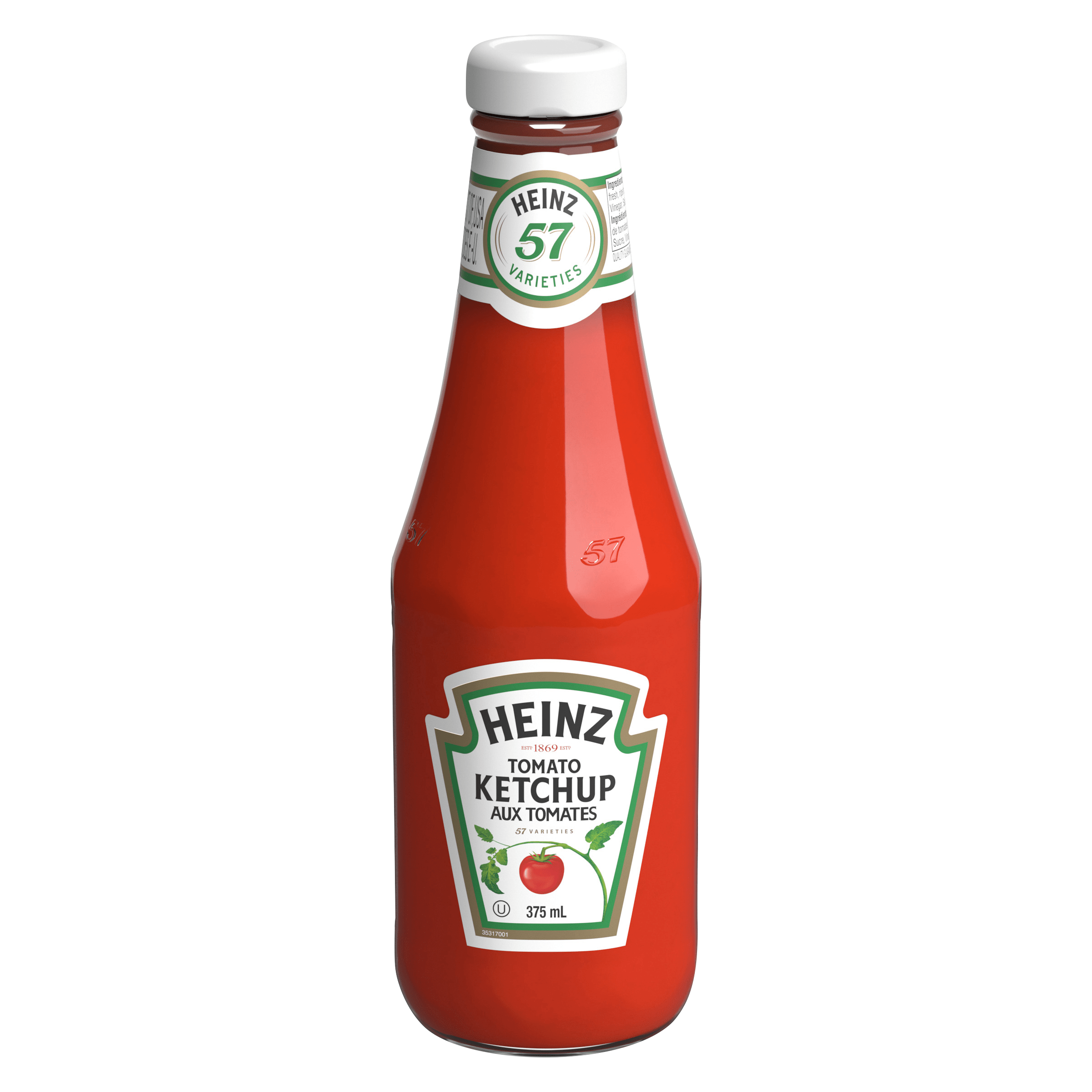 Ketchup aux tomates – bouteille en verre
