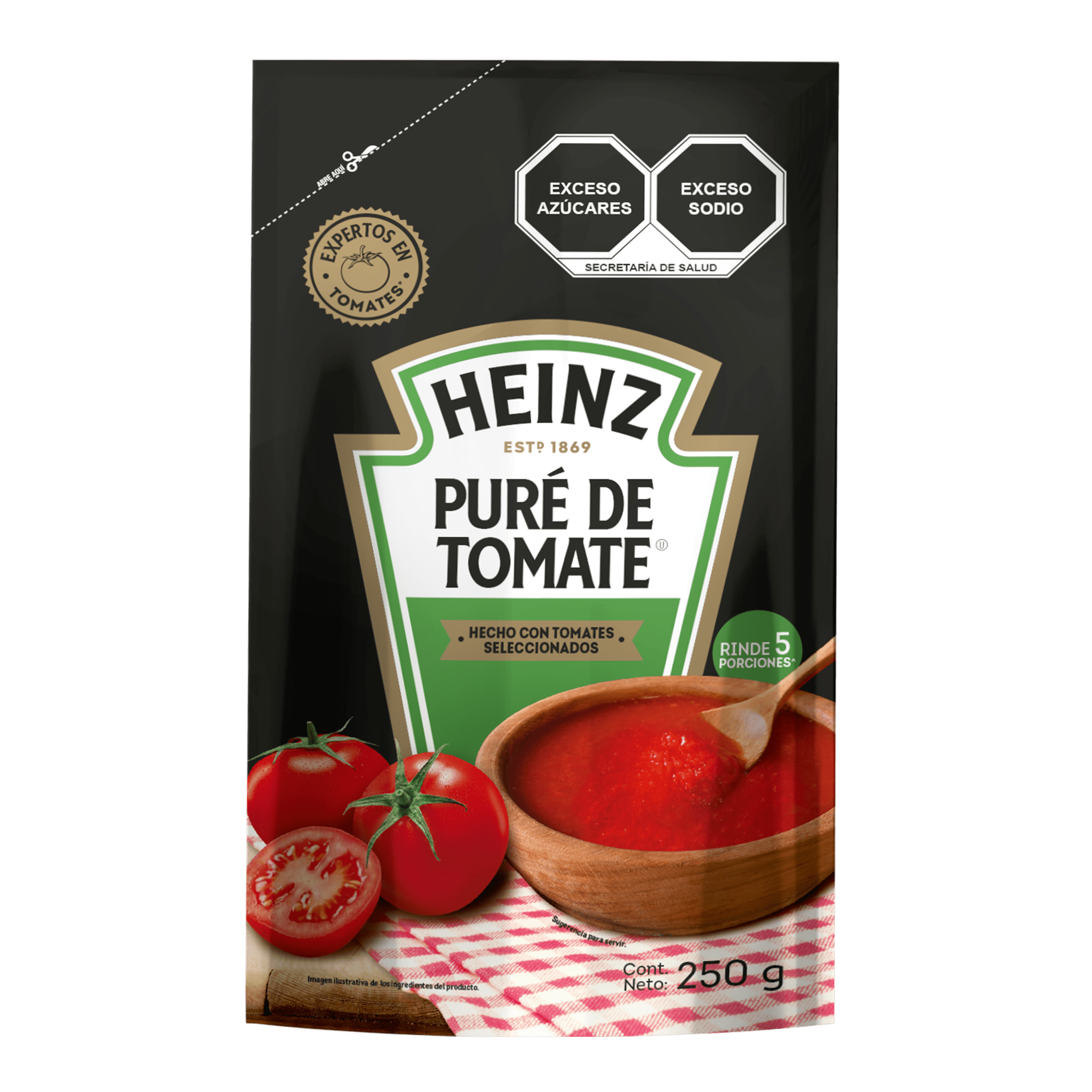 250G PURE DE TOMATE NATURAL DP 24CT