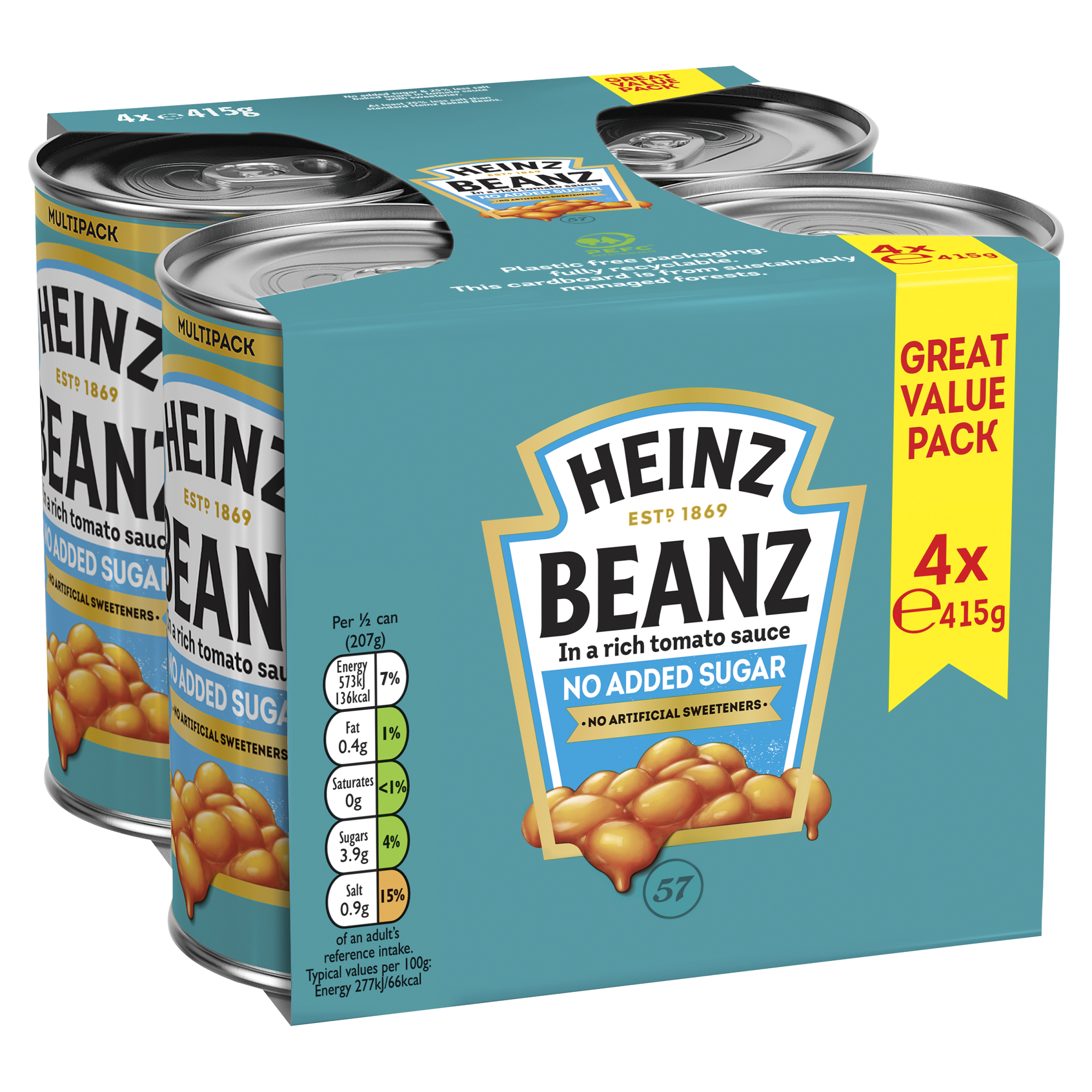 No Added Sugar Beanz 4 pack
