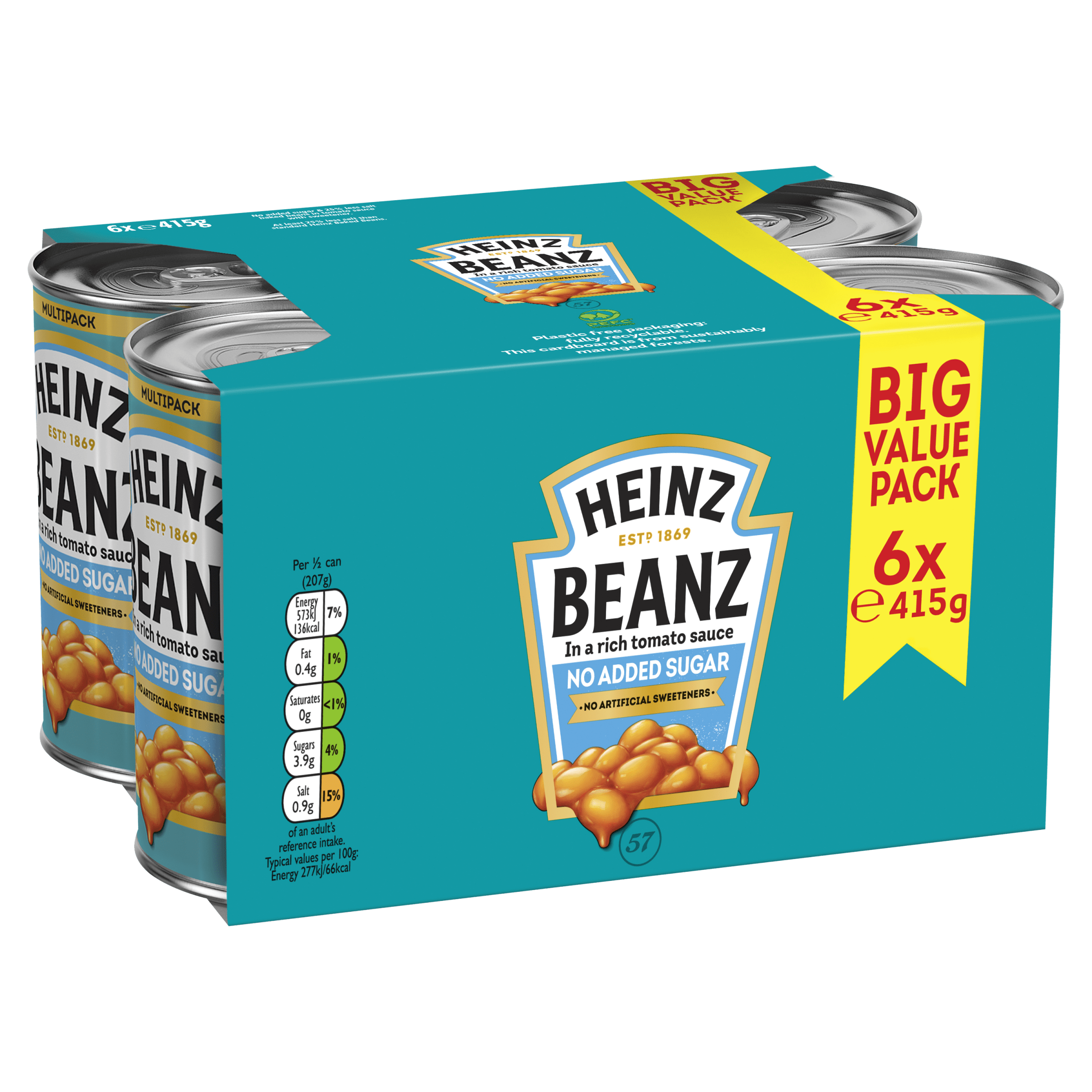 No Added Sugar Beanz 6 pack