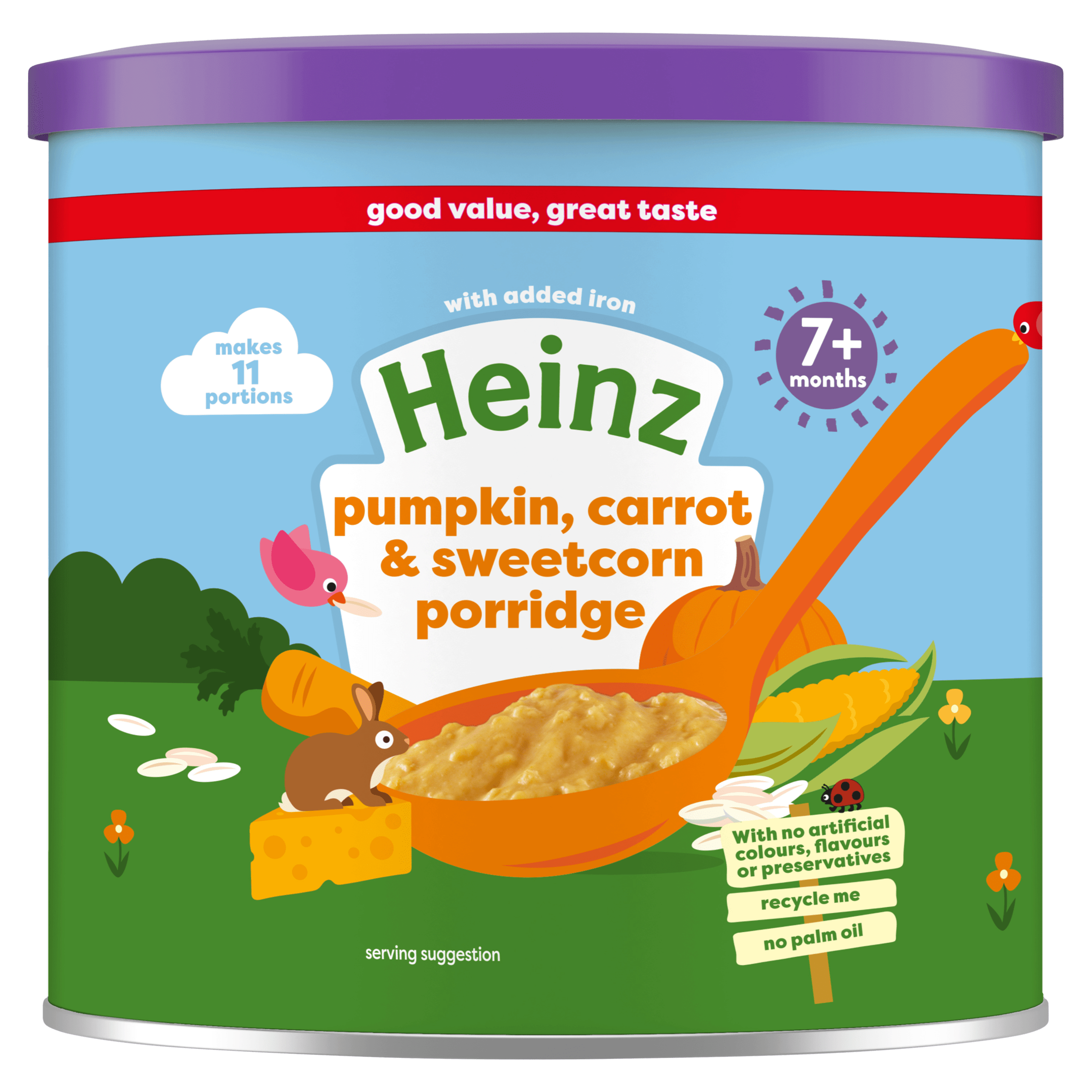 Heinz Multigrain Carrot, Pumpkin & Sweetcorn Porridge
