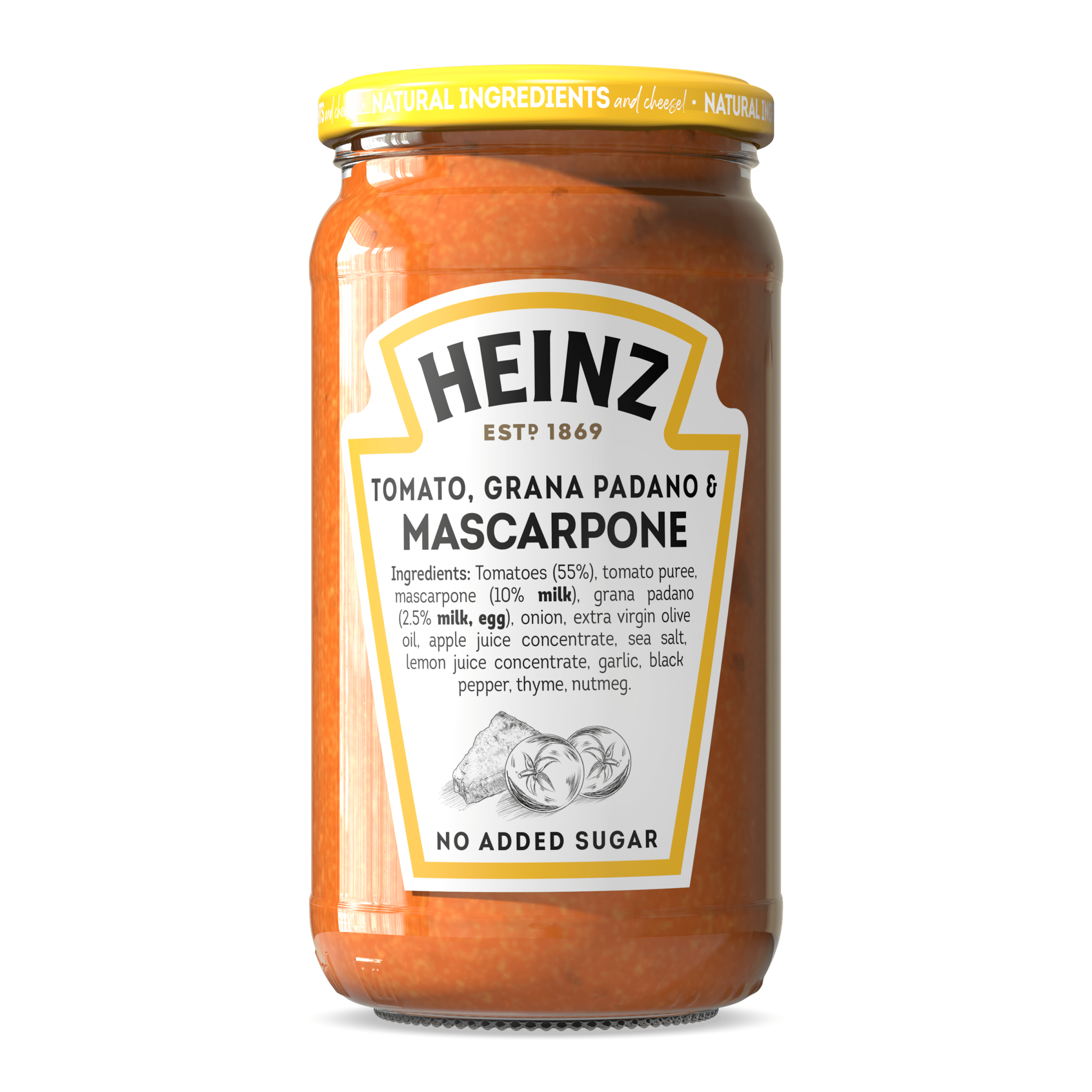 Tomato, Grana Padano & Mascarpone Pasta Sauce