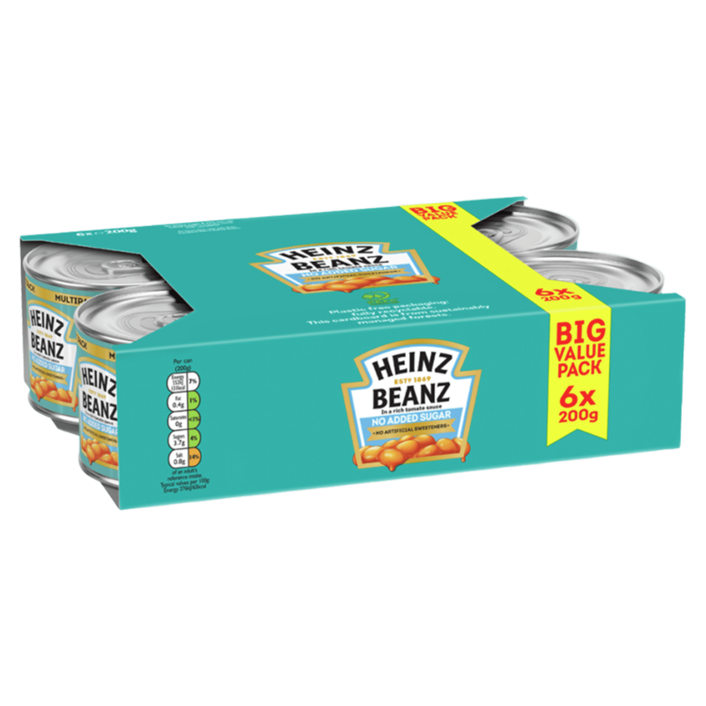 No Added Sugar Beanz 6 pack