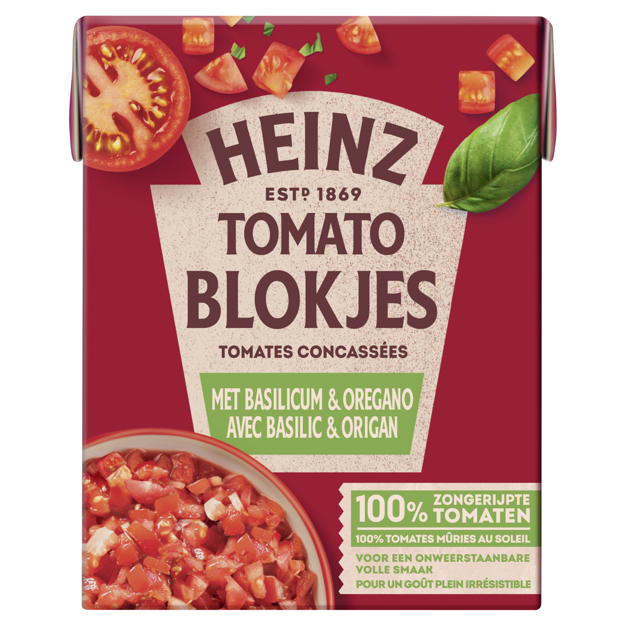 Tomato Blokjes met Basilicum & Oregano