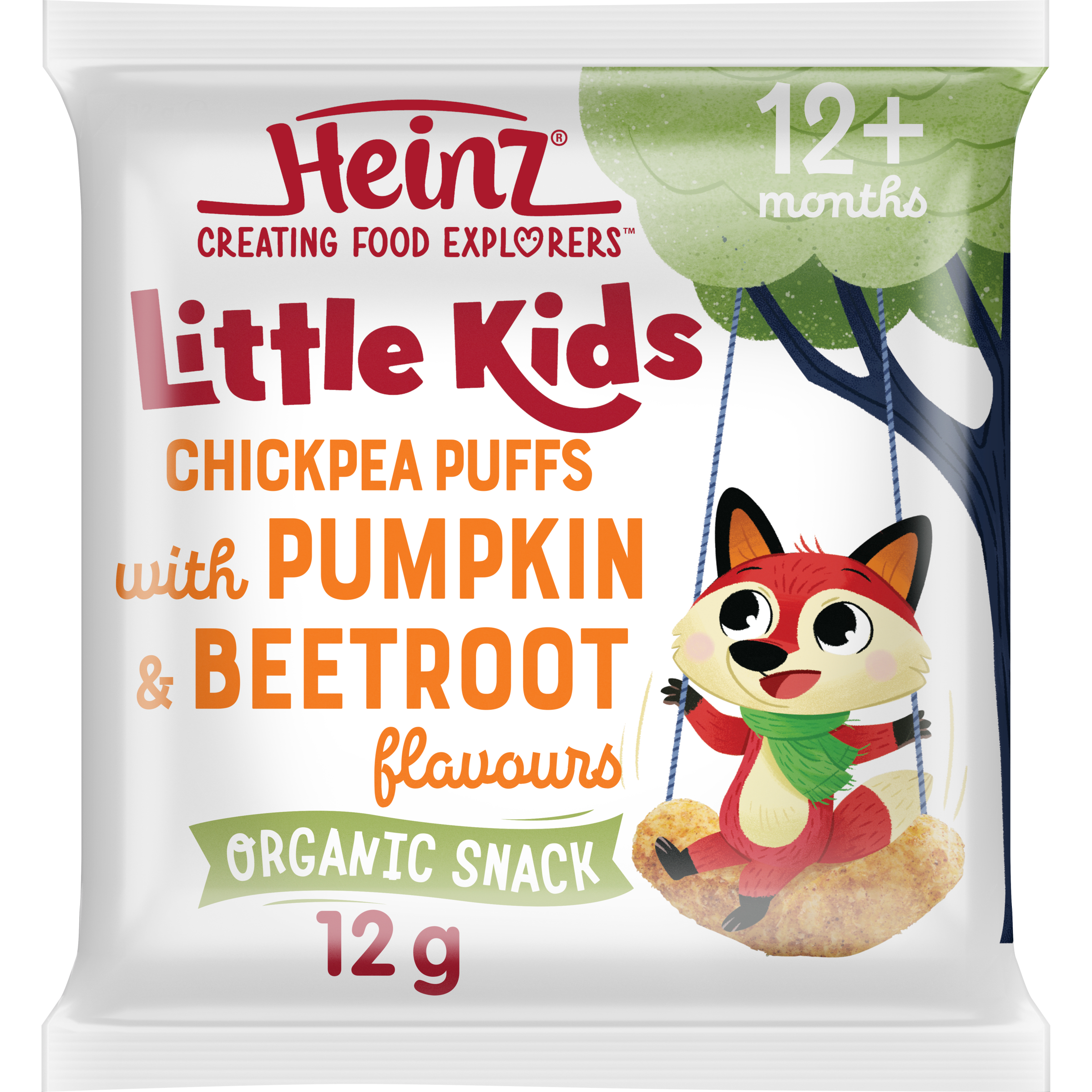 Heinz® Little Kids Chickpea Puffs with Pumpkin & Beetroot Flavours 12g