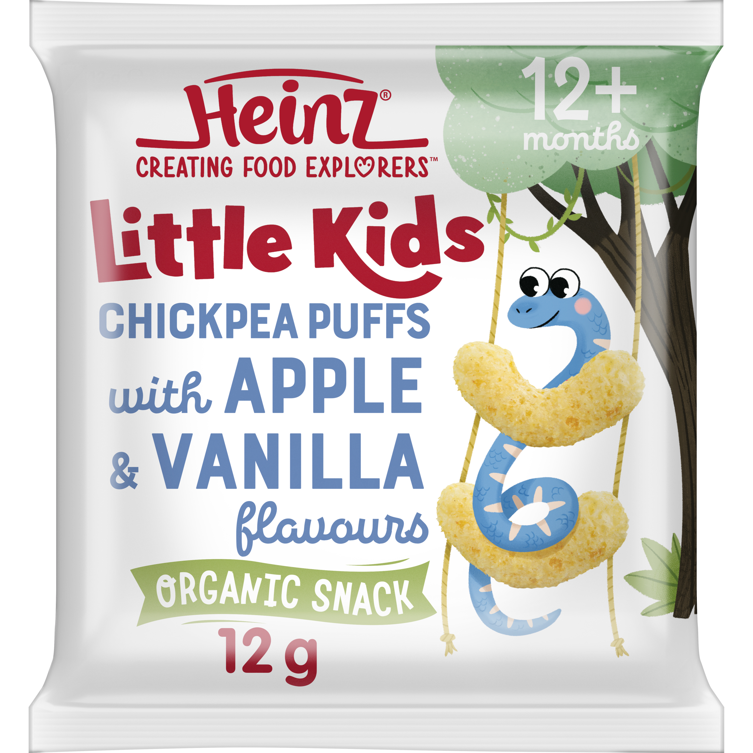 Heinz® Little Kids Chickpea Puffs with Apple & Vanilla Flavours 12g