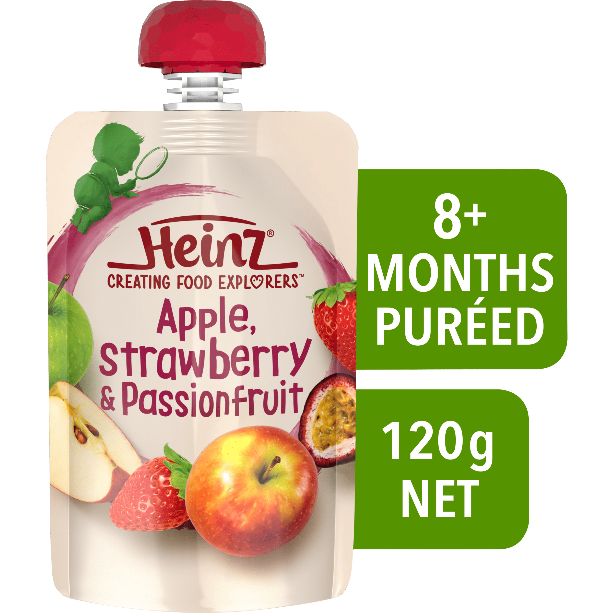 Heinz® Apple, Strawberry & Passionfruit Pouch 8+ months 120g