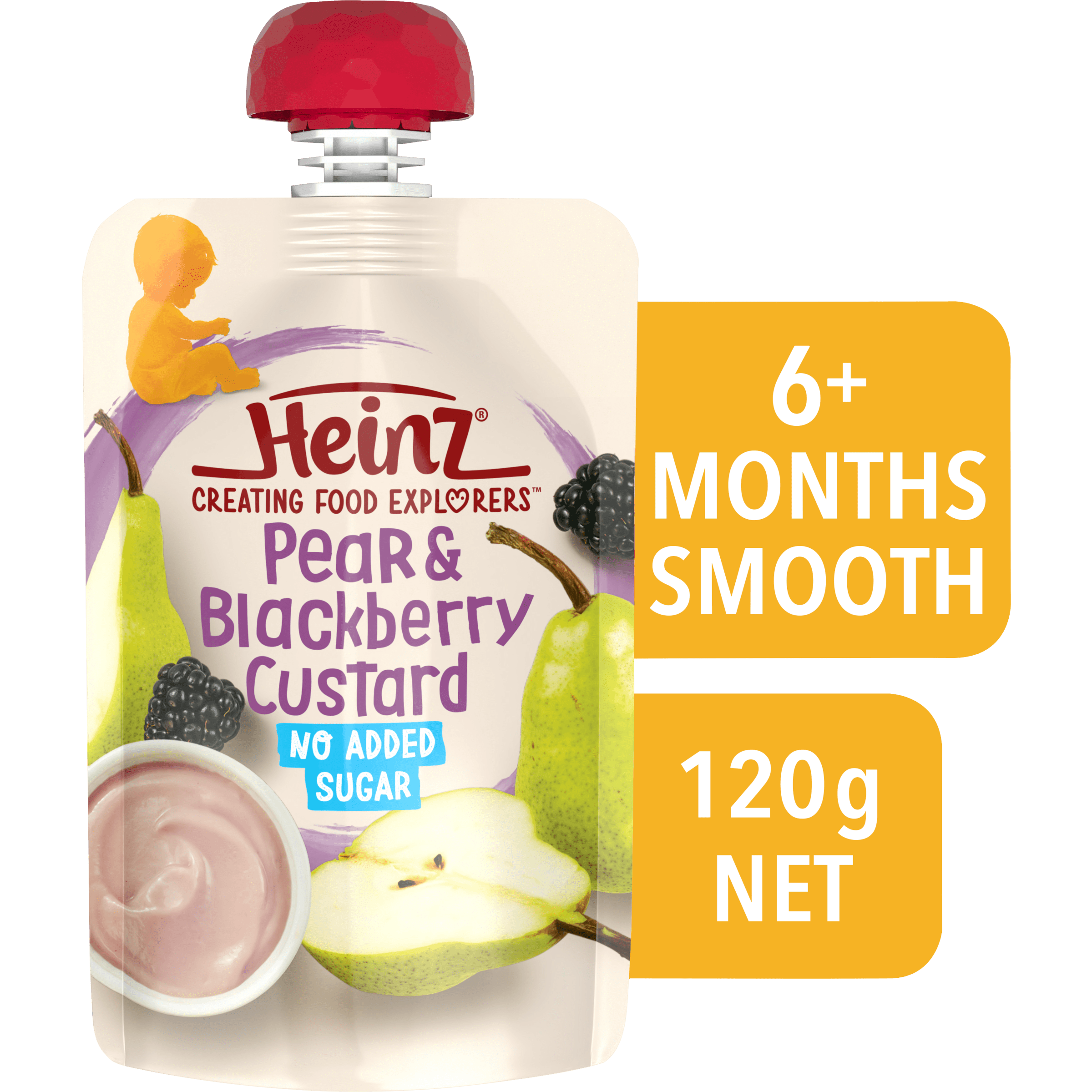 Heinz® Pear and Blackberry Custard 6+ months 120 g