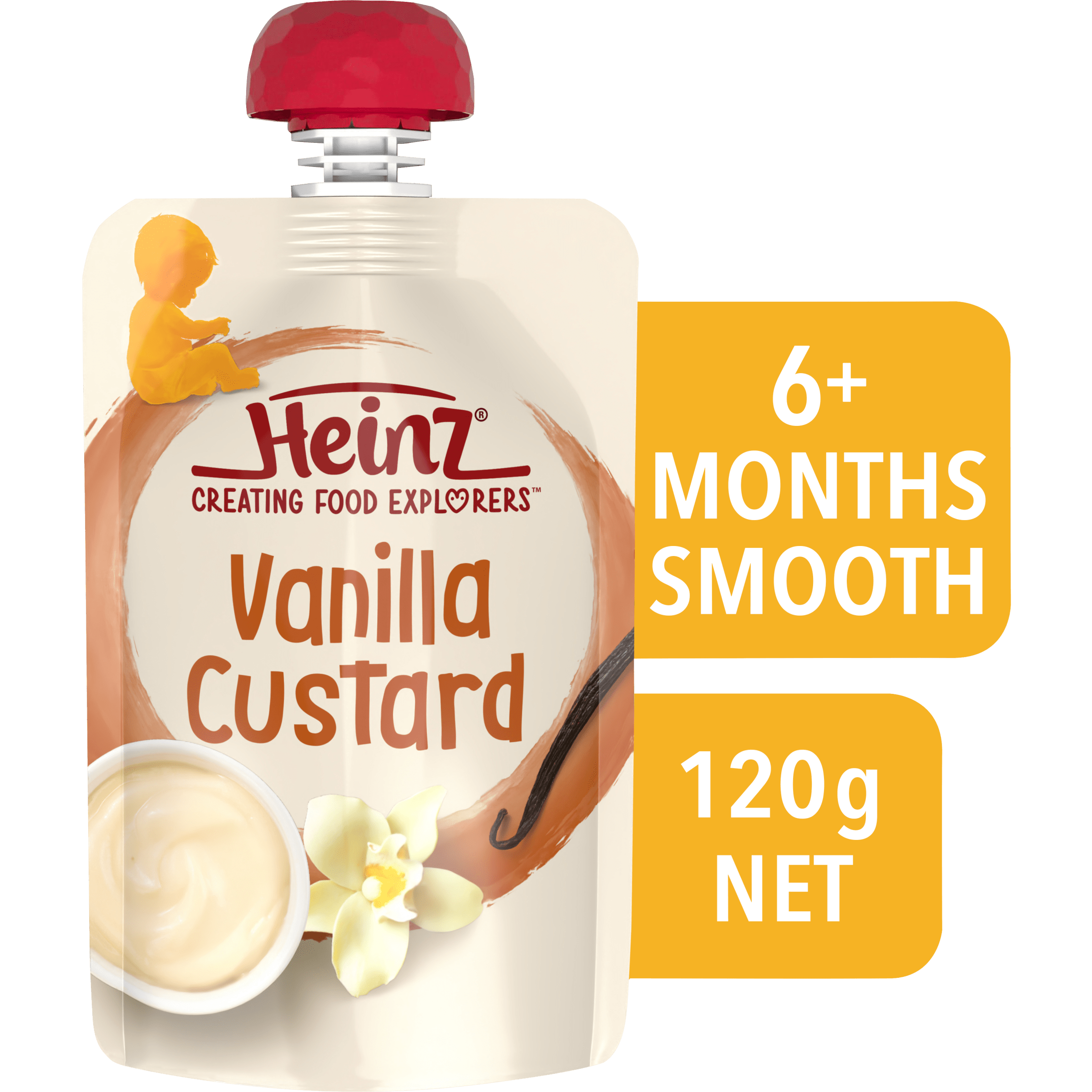 Heinz® Creating Food Explorers Little Treats Vanilla Custard 6+ months 120g NET