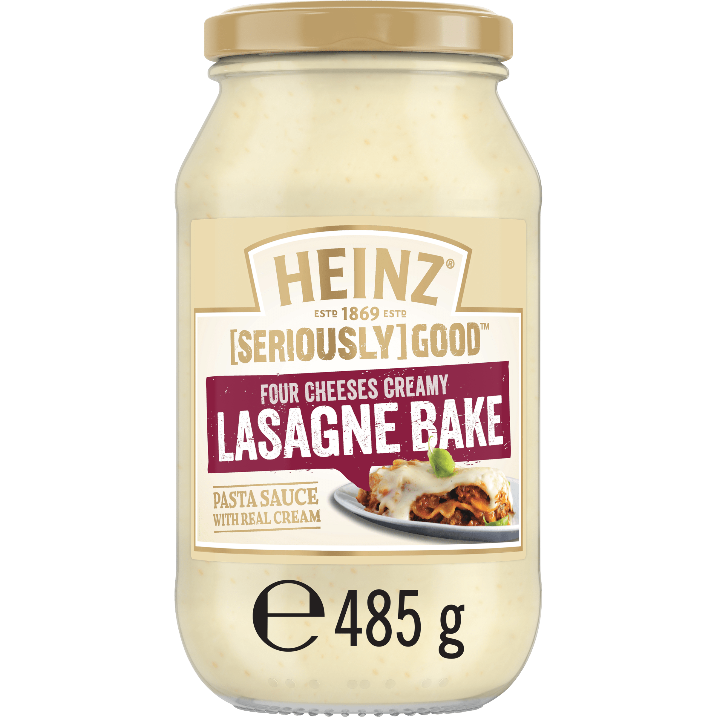 Heinz® [SERIOUSLY] GOOD® Four Cheeses Creamy Lasagne Bake Pasta Sauce 485g