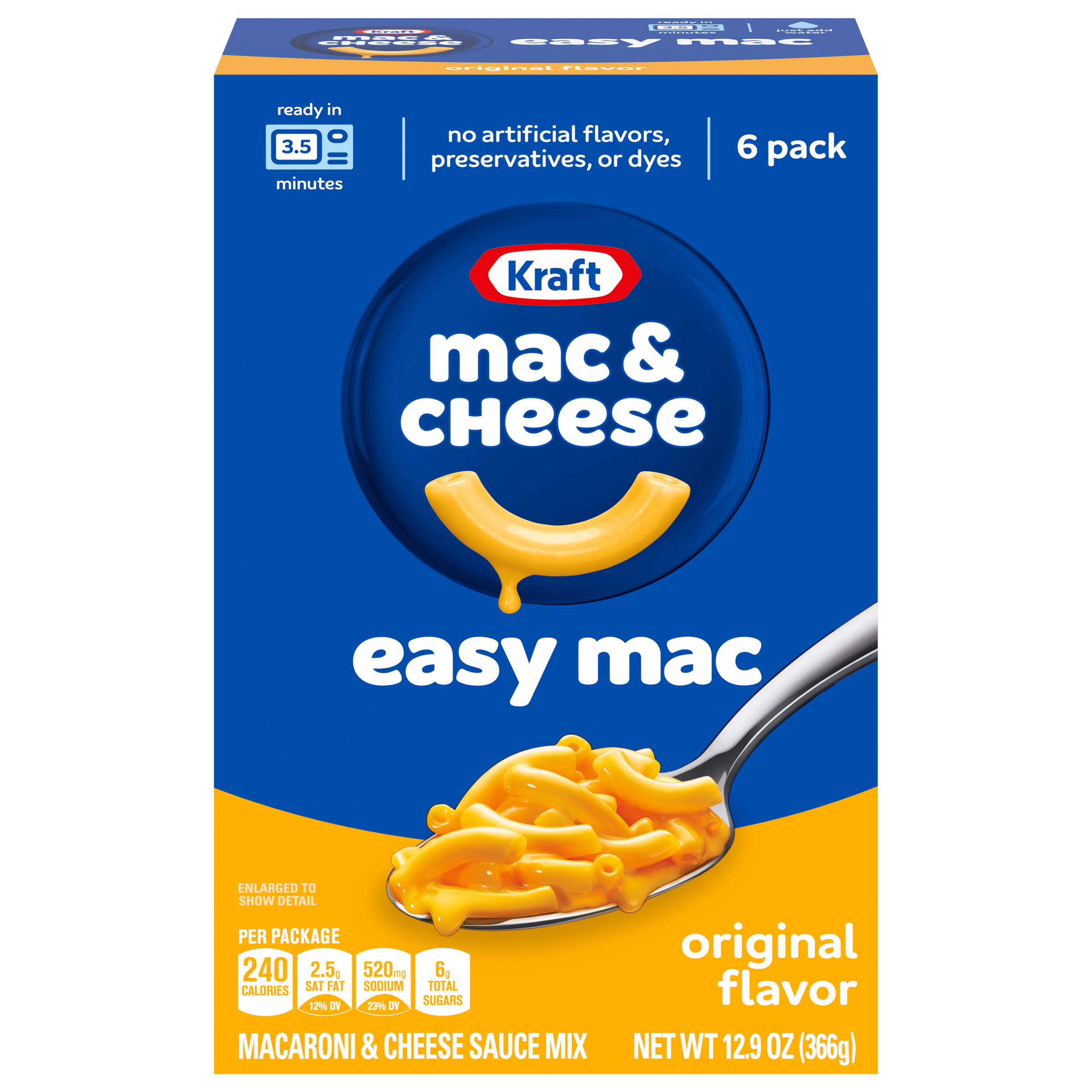 Original Mac Cheese Macaroni and Cheese Dinner Kraft Mac Cheese