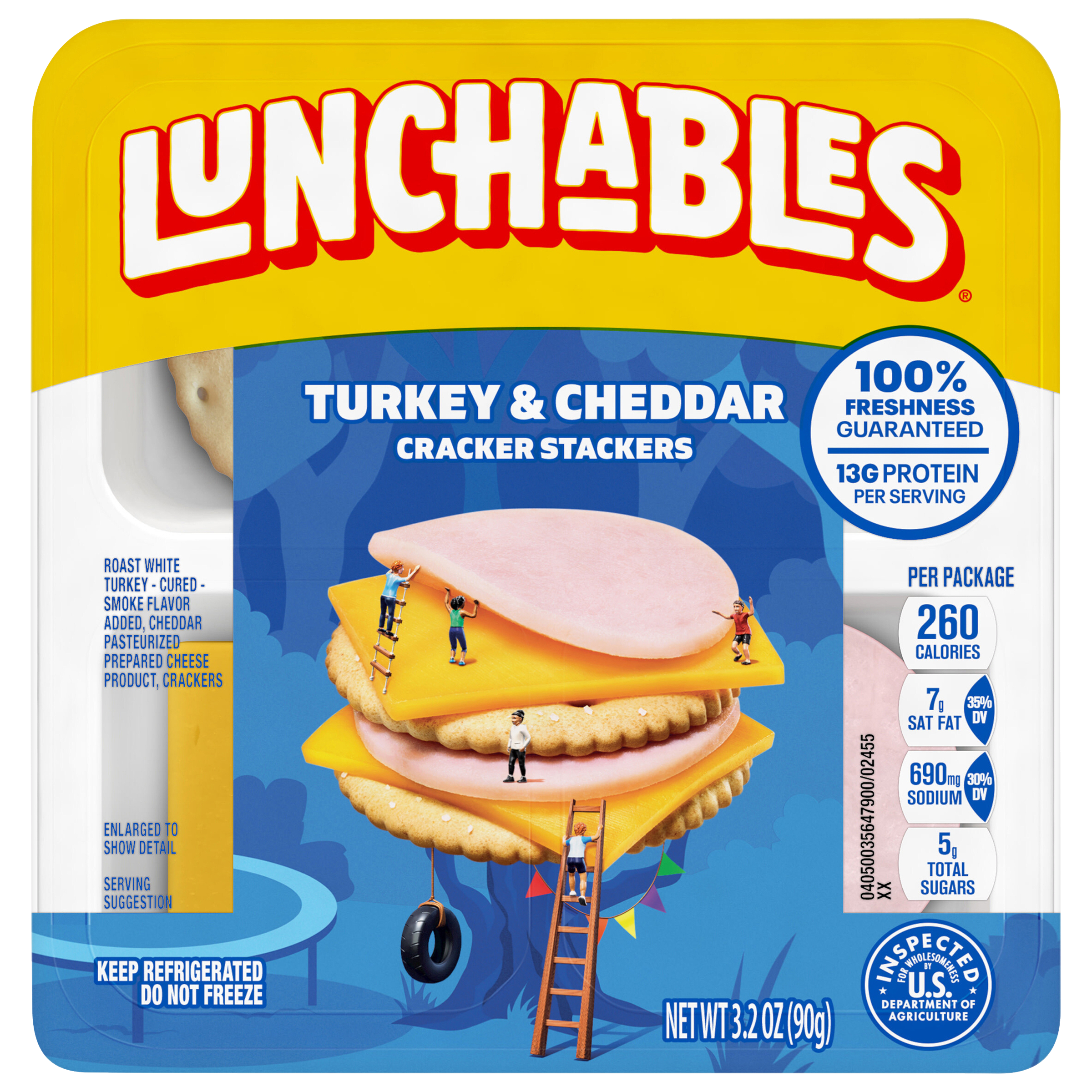 Turkey & Cheddar Cheese with Crackers Snack Kit