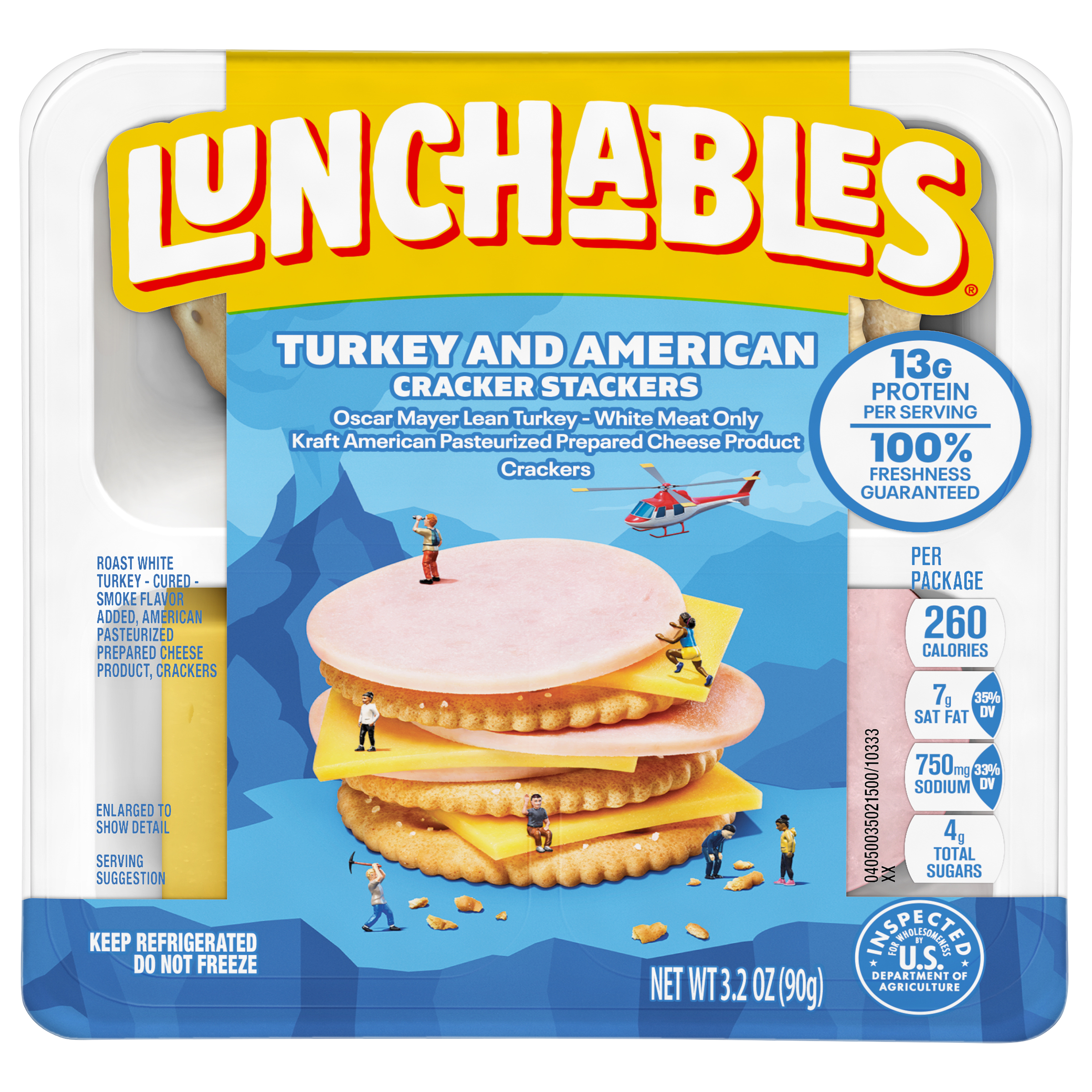 Turkey and American Cracker Stackers Snack Kit