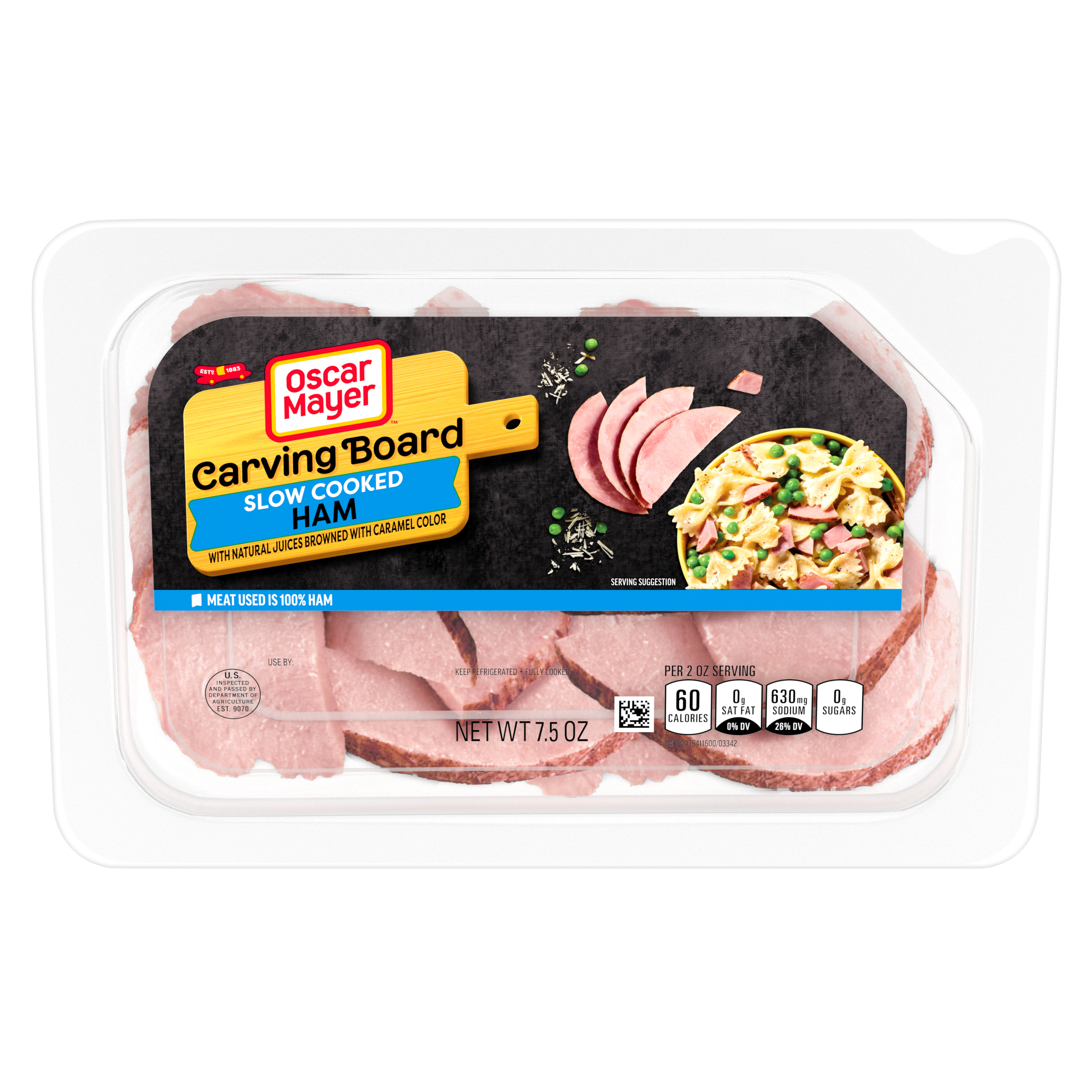 Carving Board Slow Cooked Ham Sliced Deli Meat