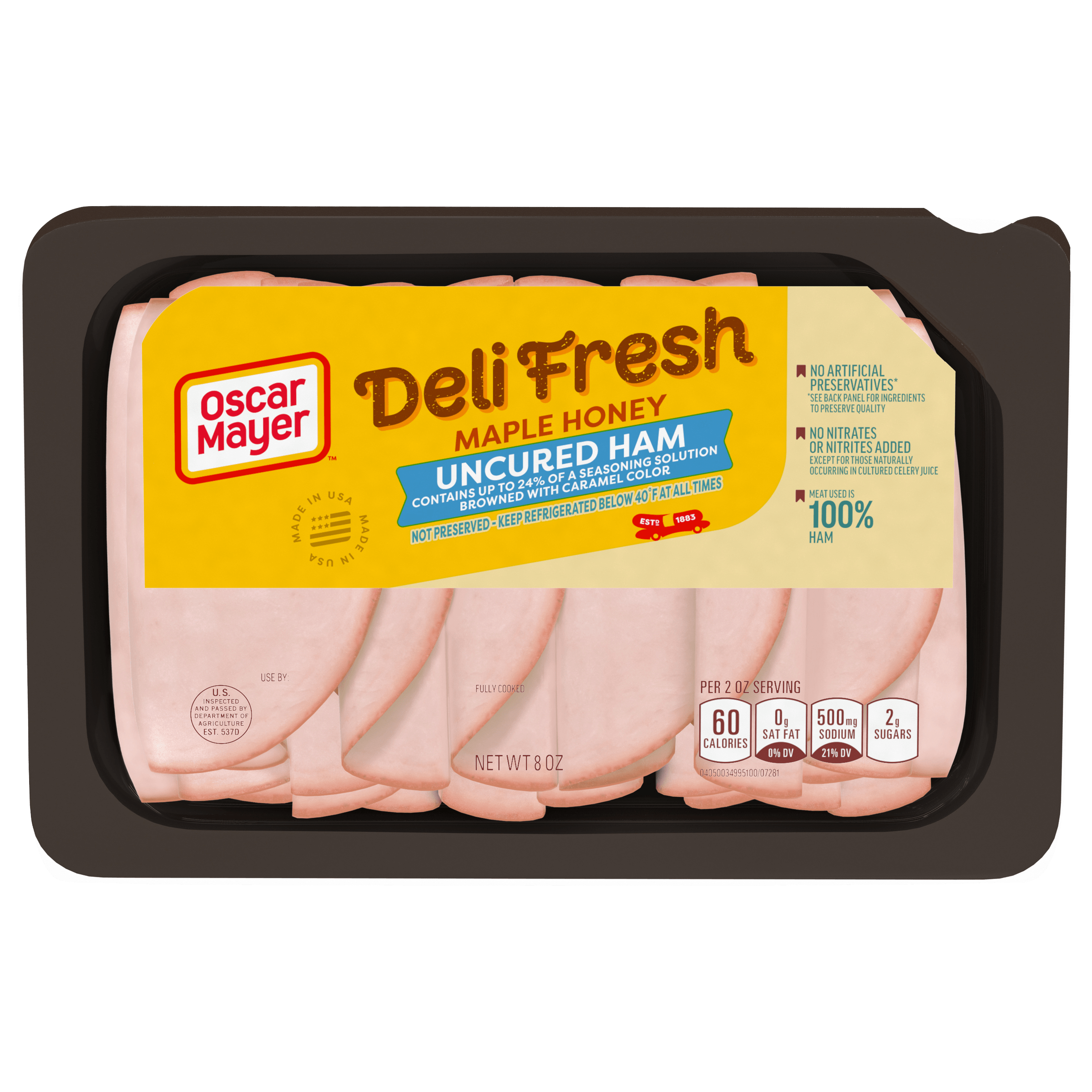 Maple Honey Uncured Ham Sliced Lunch Meat