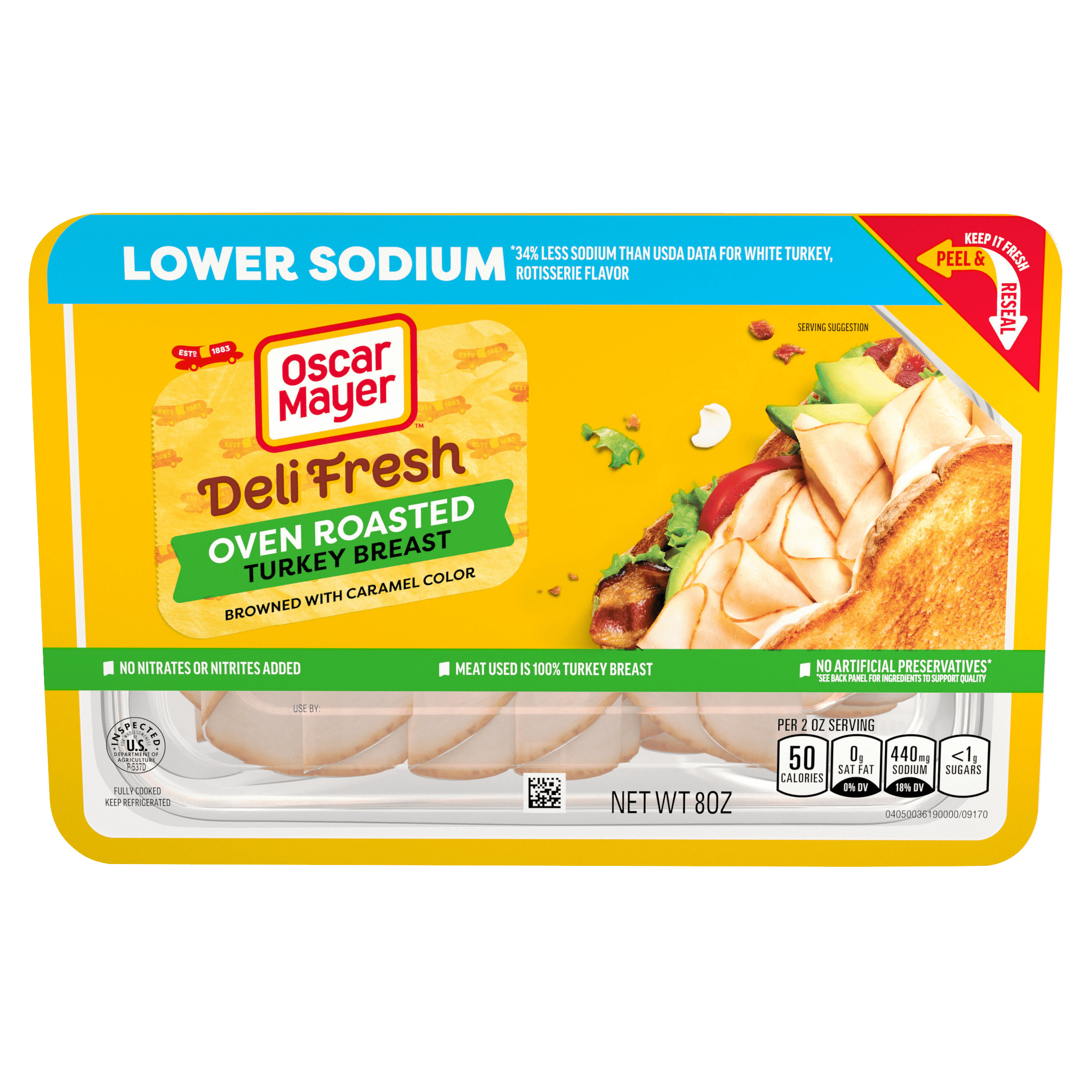 Deli Fresh Oven Roasted Turkey Breast with 34% lower sodium