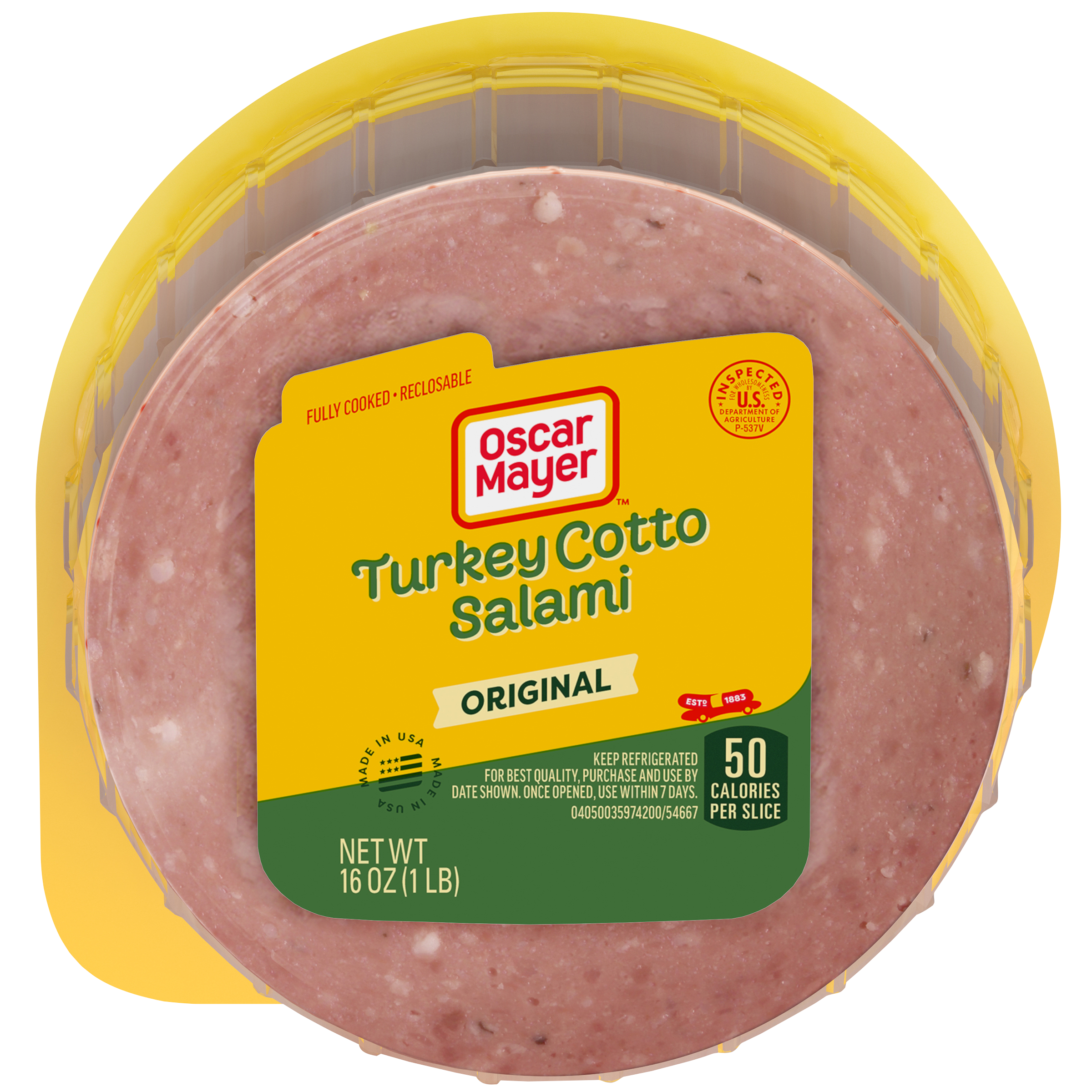 Turkey Cotto Salami Sliced Lunch Meat with 42% Less Fat