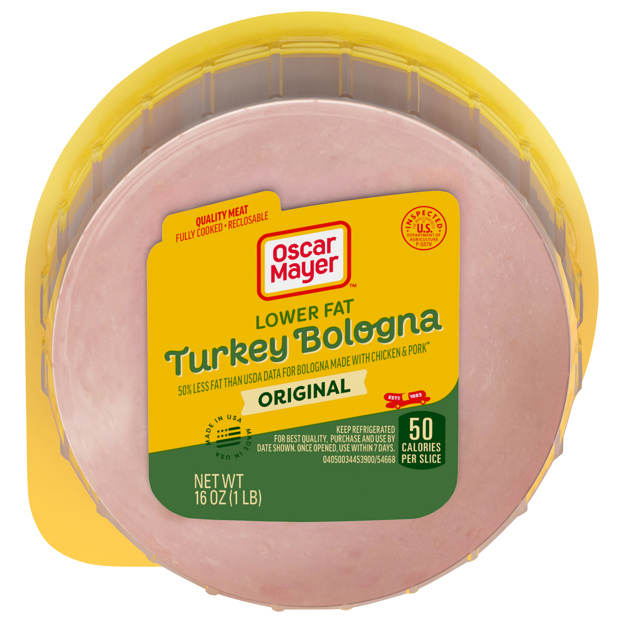 Turkey Bologna Sliced Lunch Meat with 50% Lower Fat