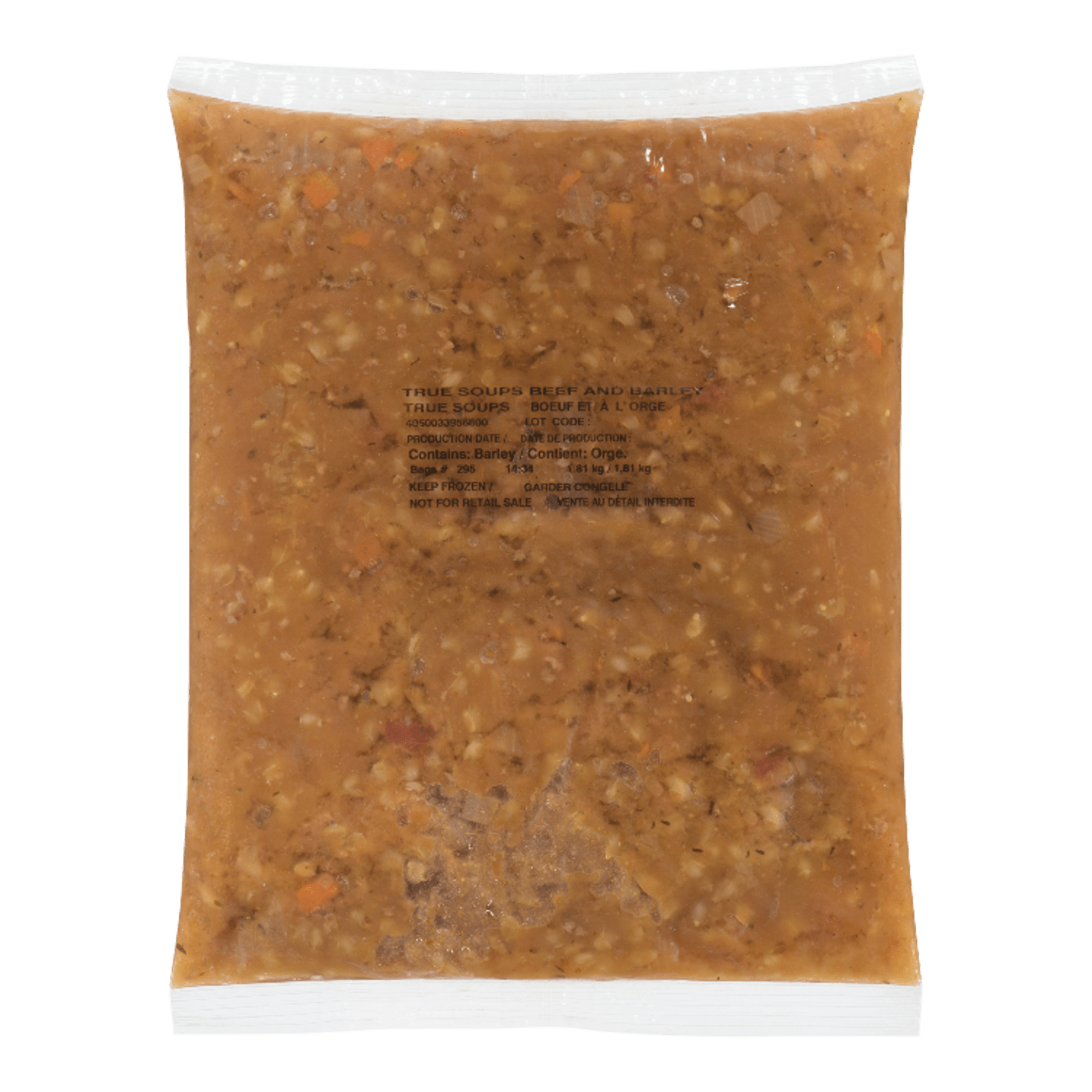 True Soups Beef and Barley Soup 4 X 1.81 kg (4 LB)