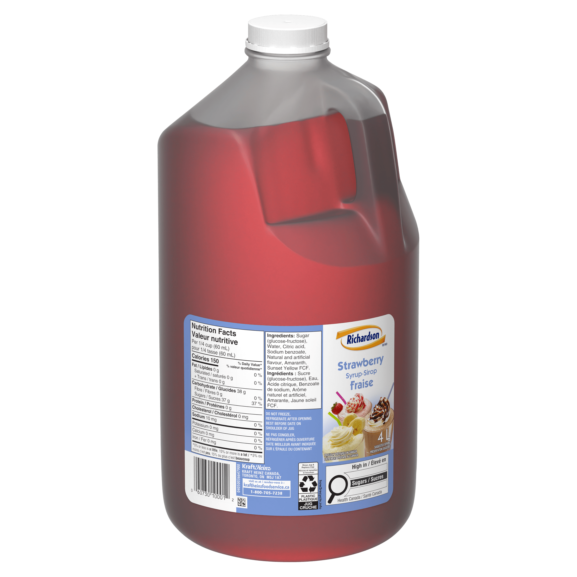 Sirop aux fraises Richardson (2 x 4 L)