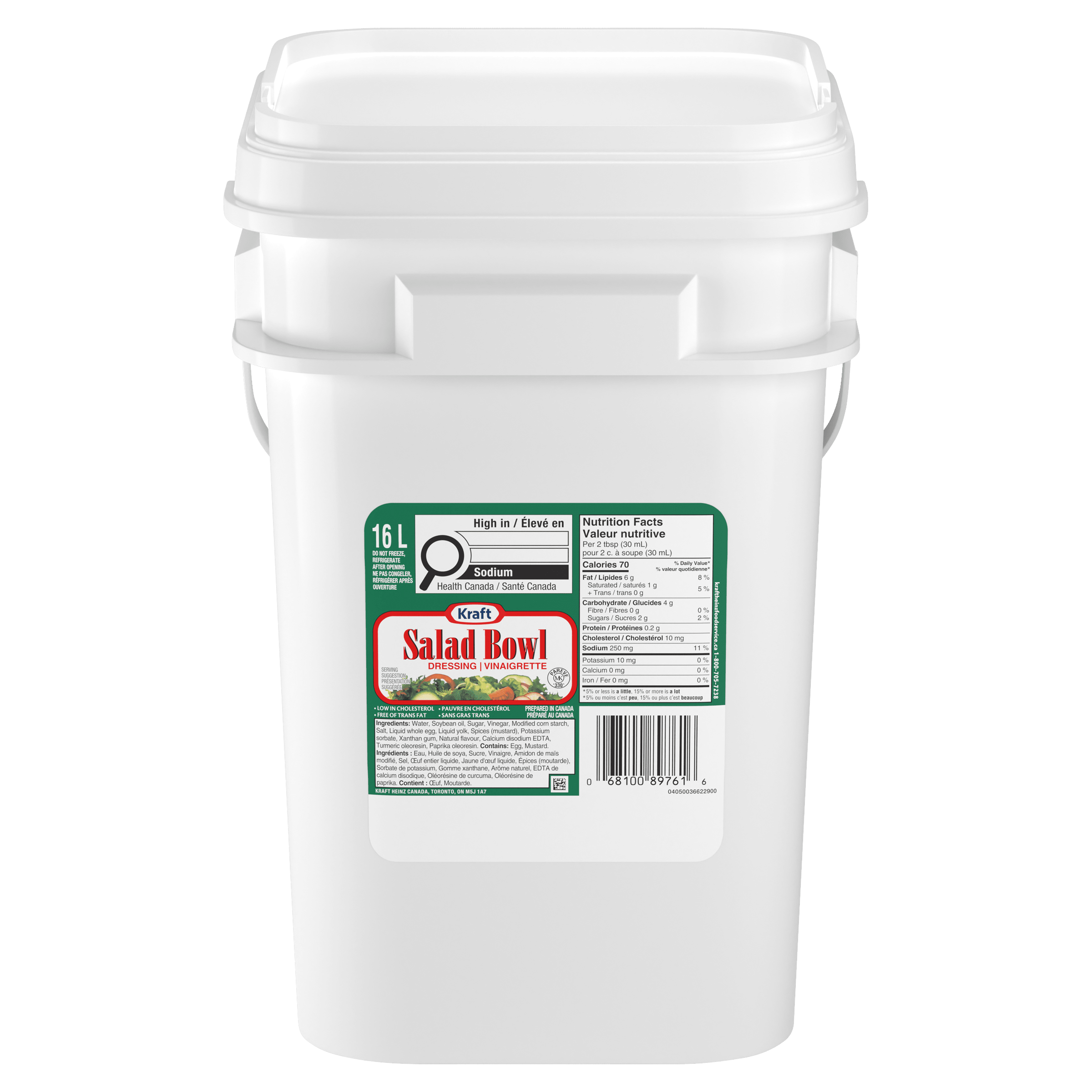 Sauce Salad Bowl Kraft, seau de 16 L