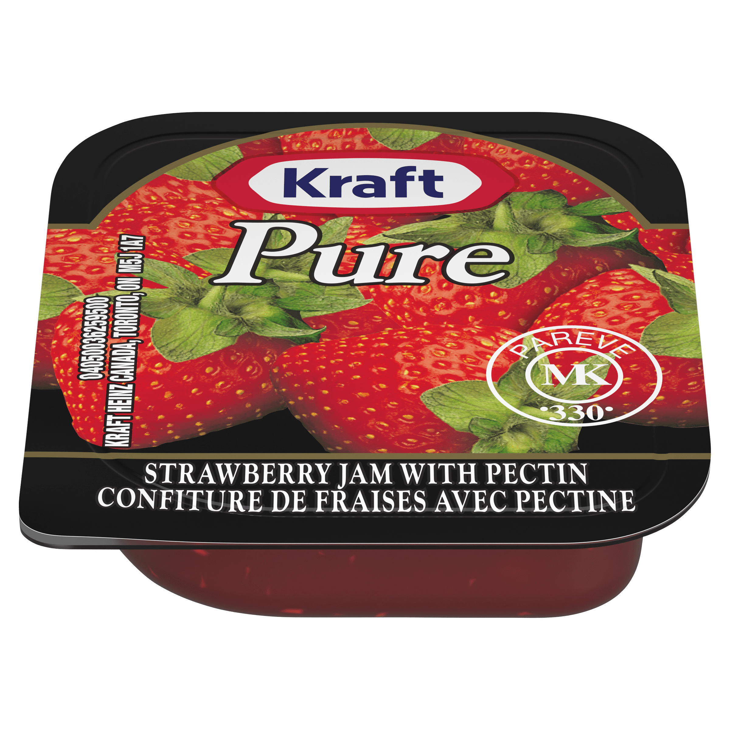 Kraft PURE Strawberry Jam with Pectin (140 x 10 mL Cups)
