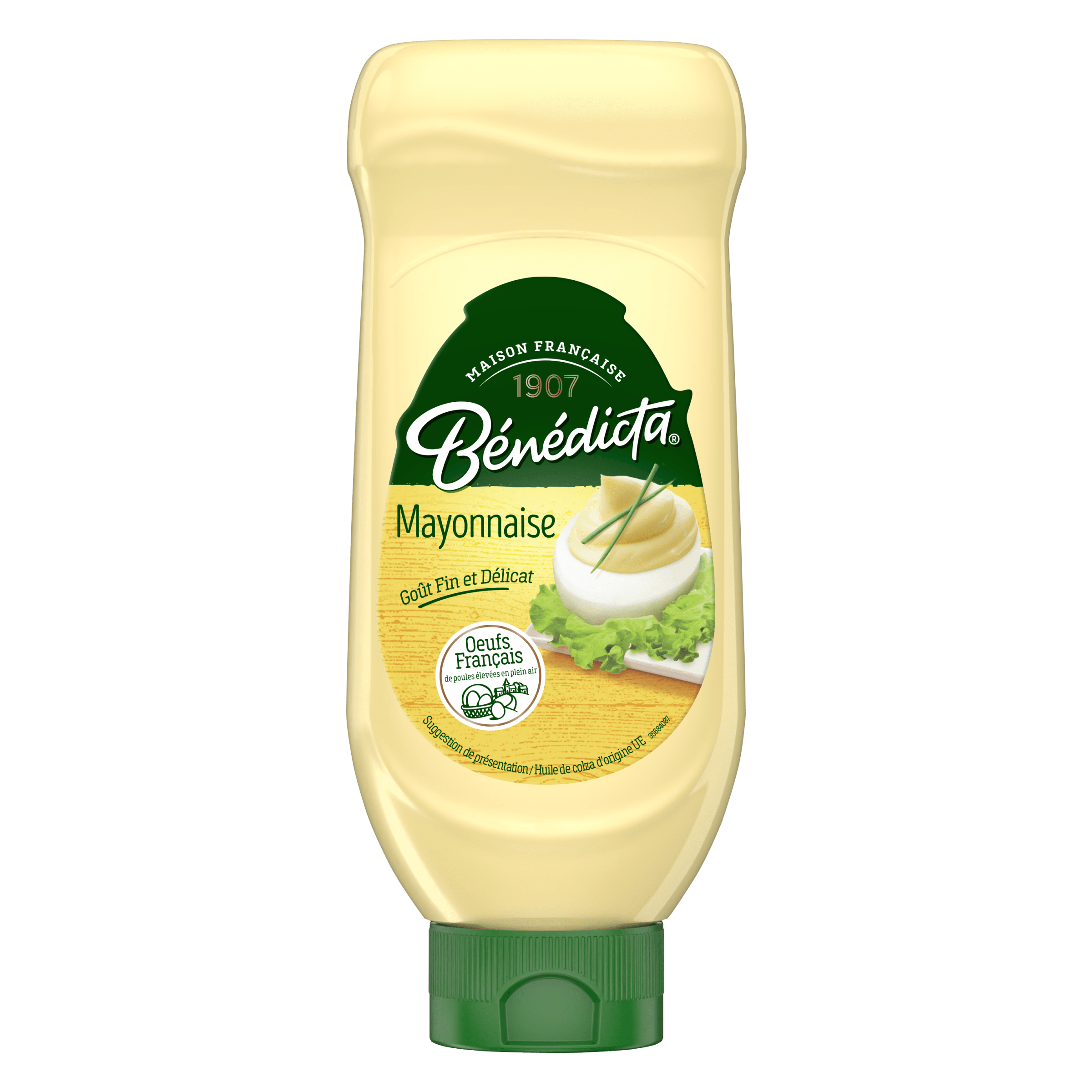 Bénédicta Mayonnaise Nature Flacon Souple 400g