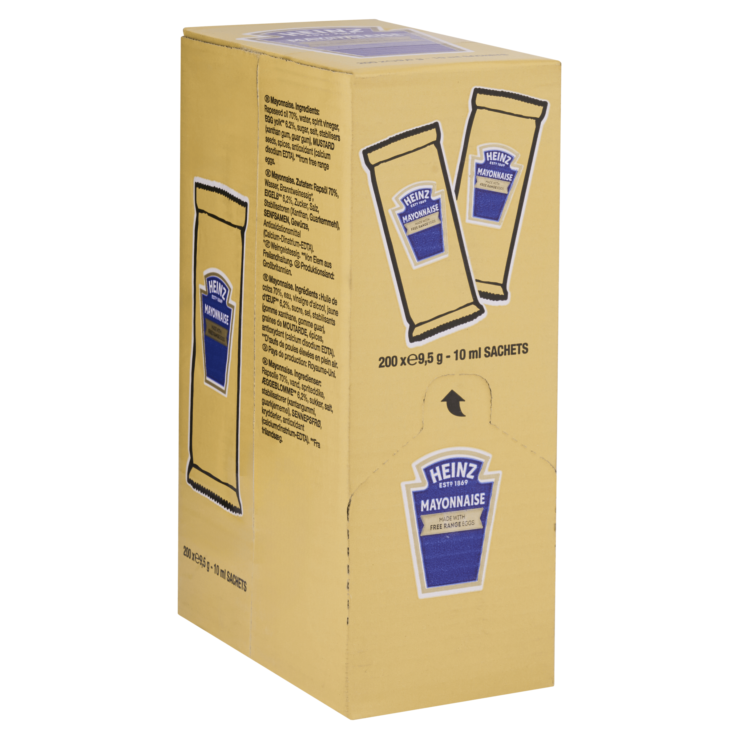 Mayonnaise Sachets 200 x 10ml | Single Serve Foodservice Mayo