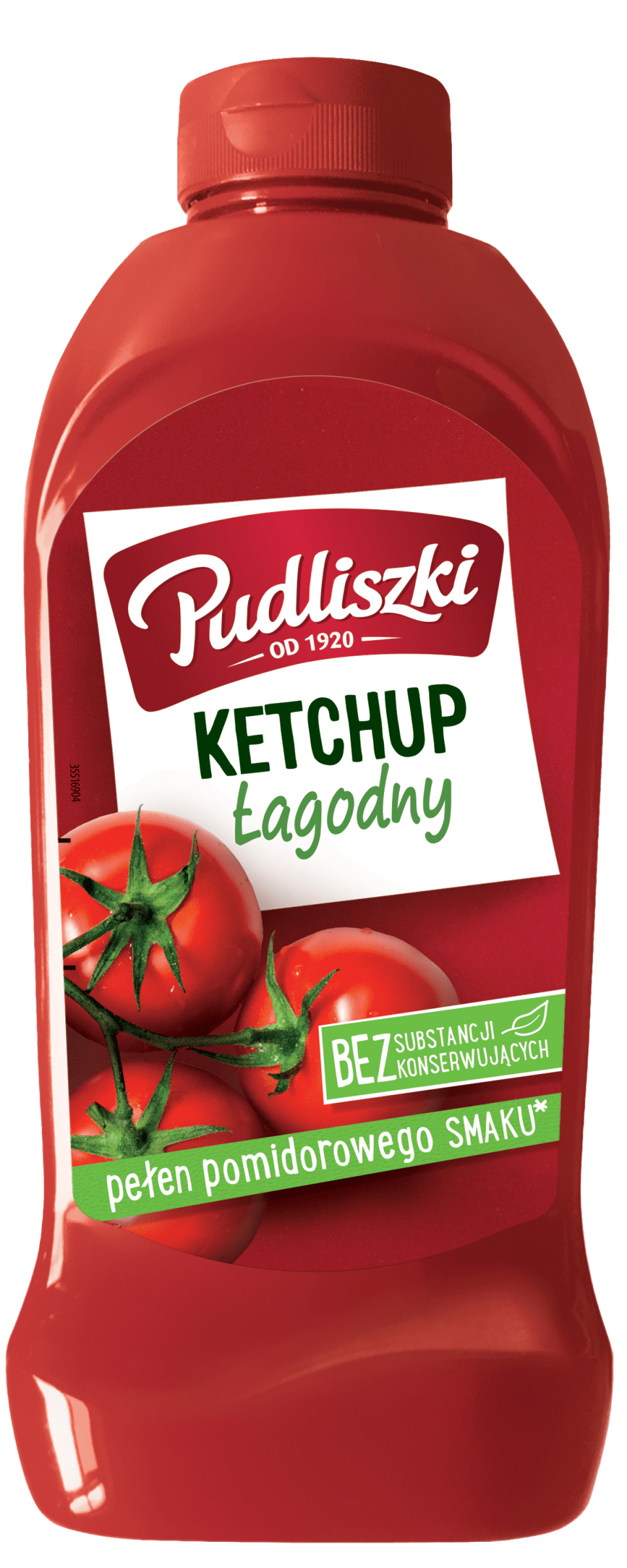 Ketchup łagodny PUDLISZKI 990 g plastikowa butelka
