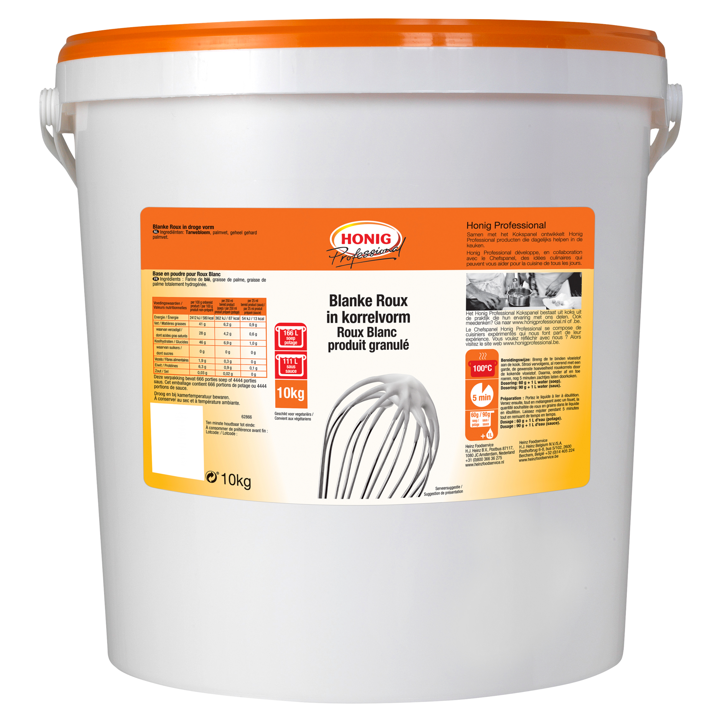 honig professional blanke roux 10kg emmer