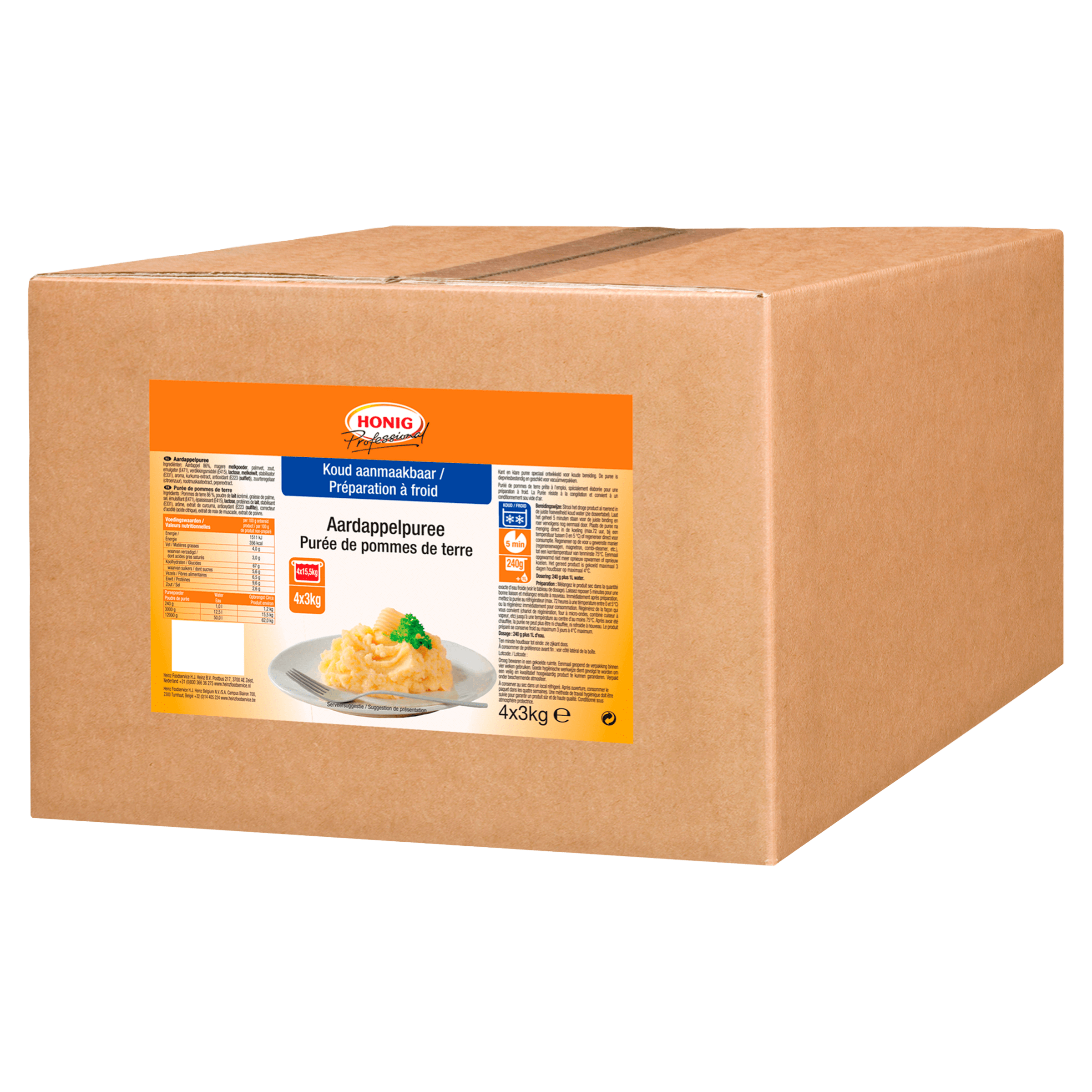 Professional Aardappelpuree 4 x 3 kg Doos