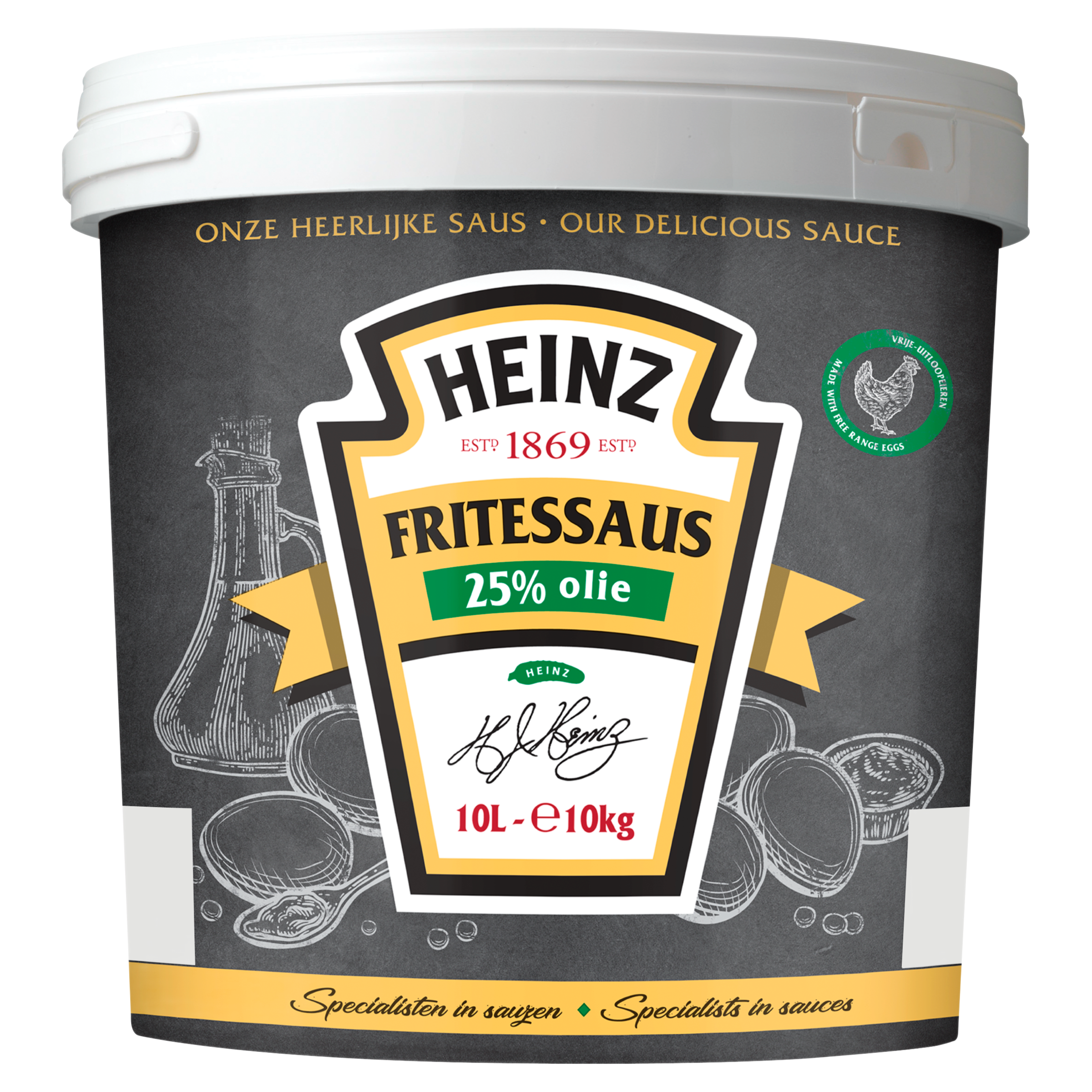 Fritessaus 25%, emmer 10 liter