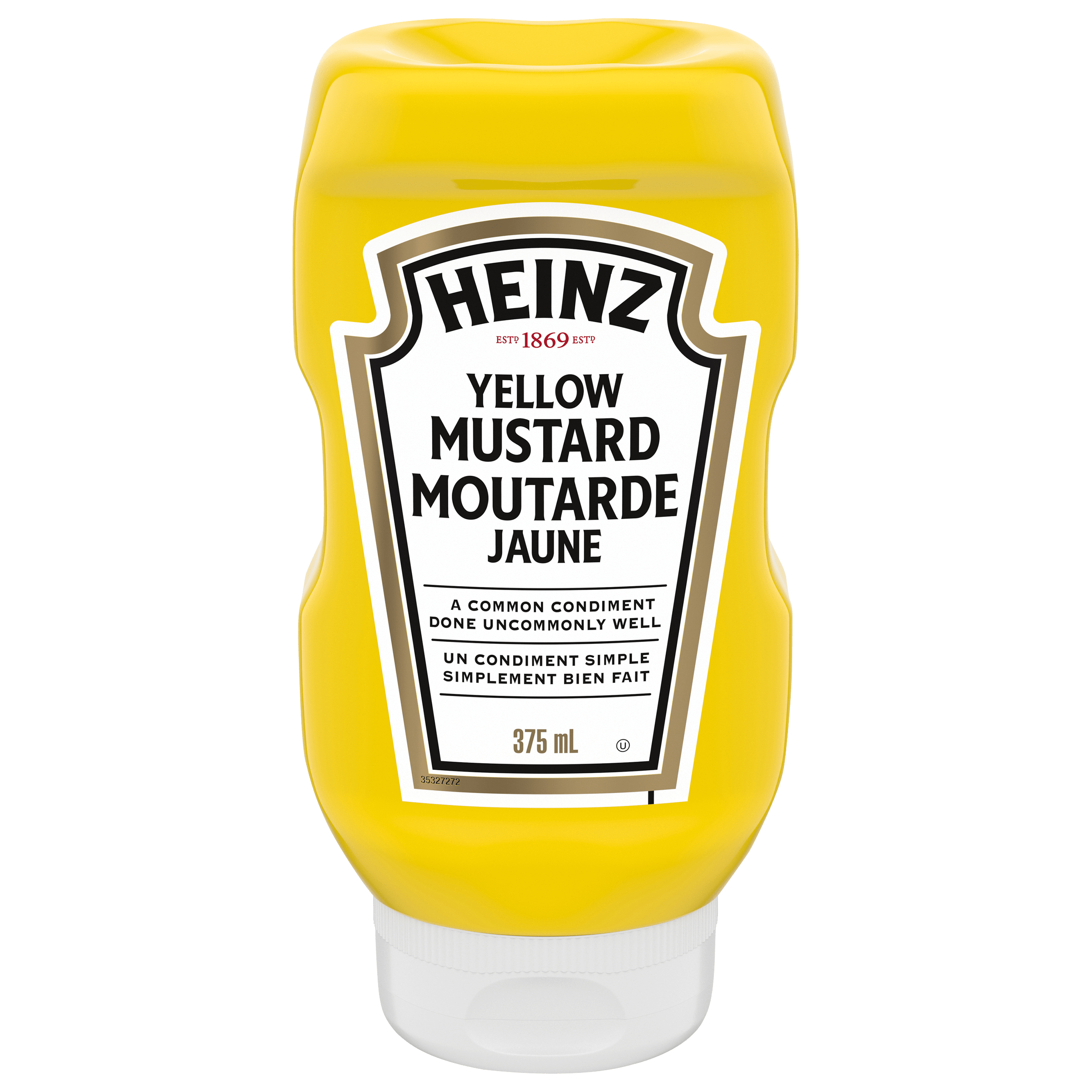 Moutarde jaune Heinz (24 x bouteille pressable de 375 ML)