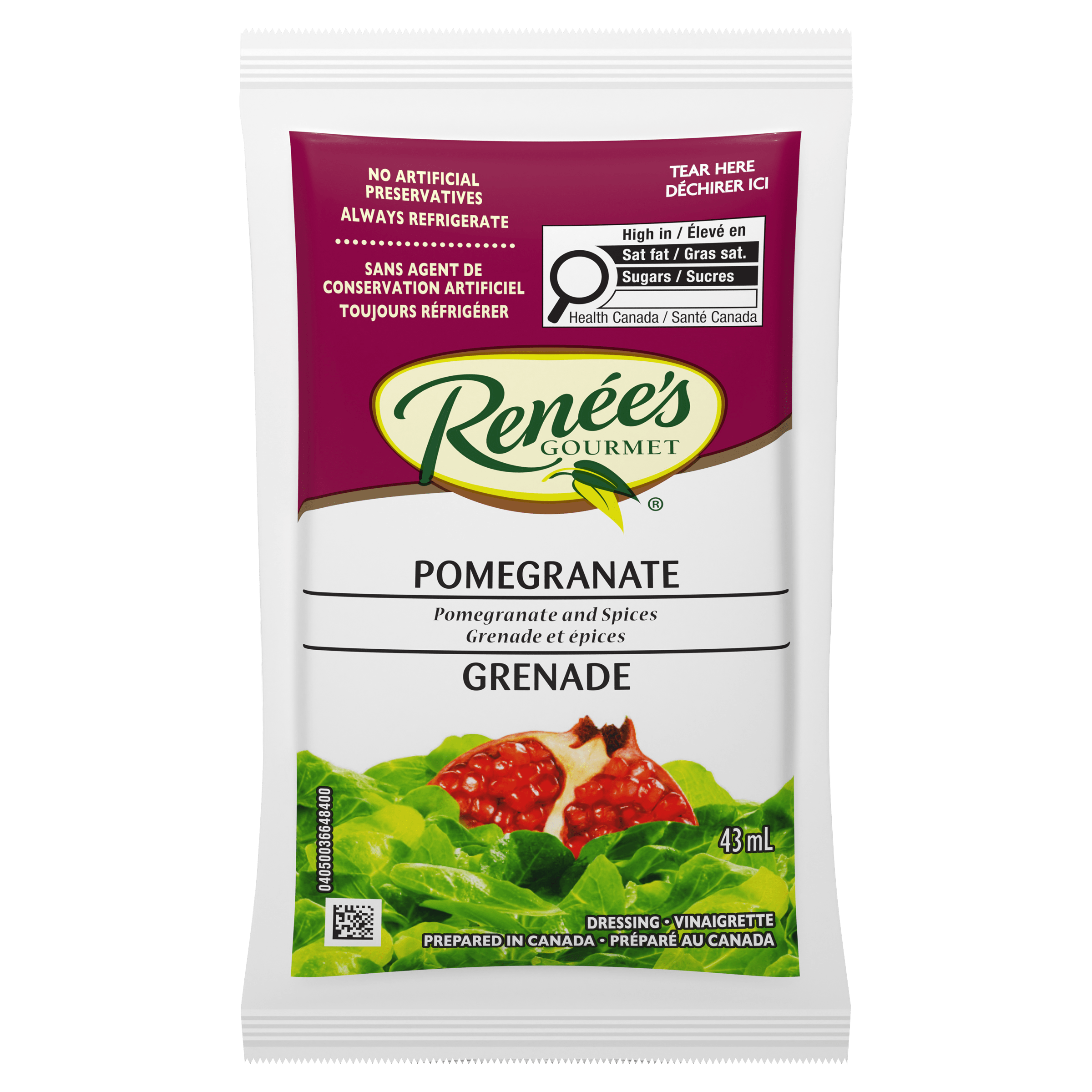 Renee's Pomegranate Dressing (120 X 43Ml)