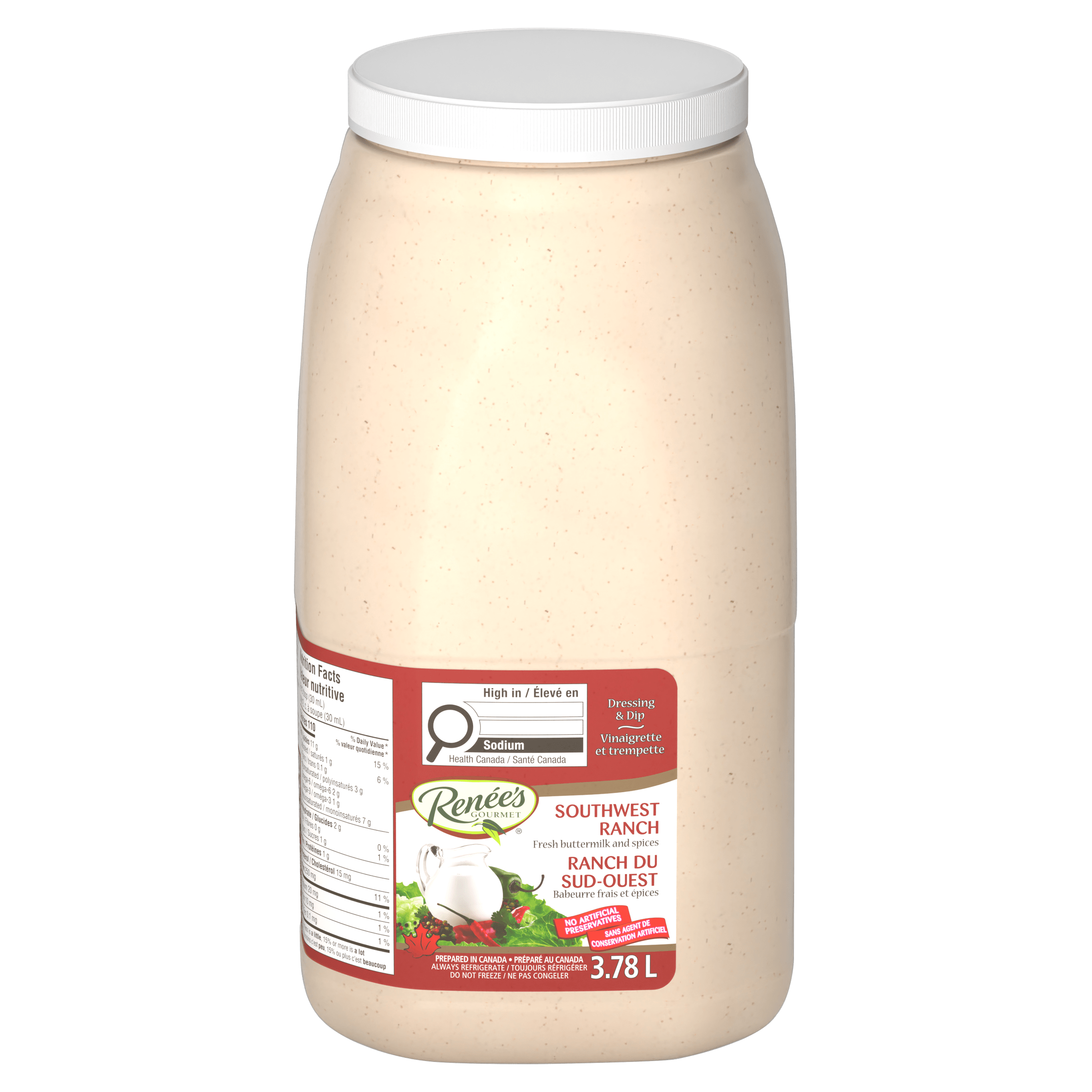 Renee's Southwest Style Ranch Dressing (2 X 3.78L)