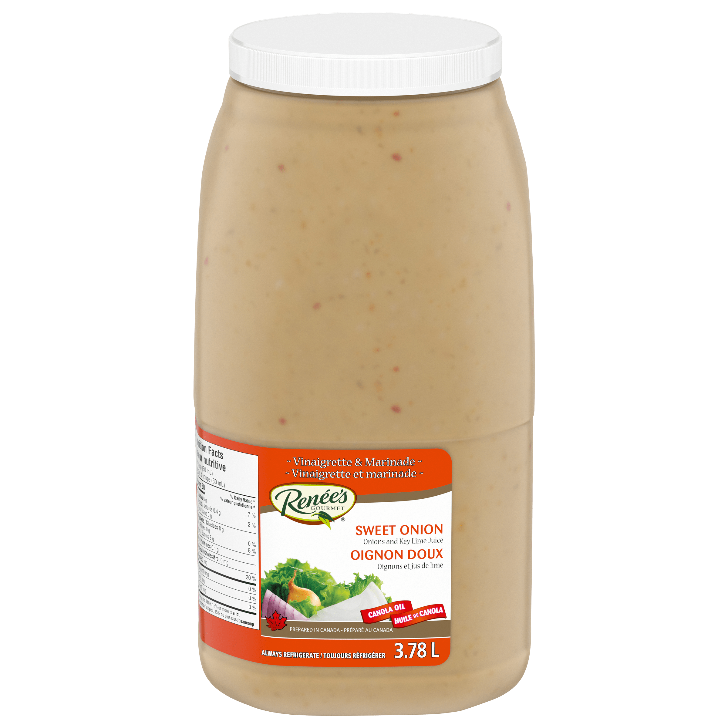 Vinaigrette oignon doux Renée’s (2 x 3,78 L)