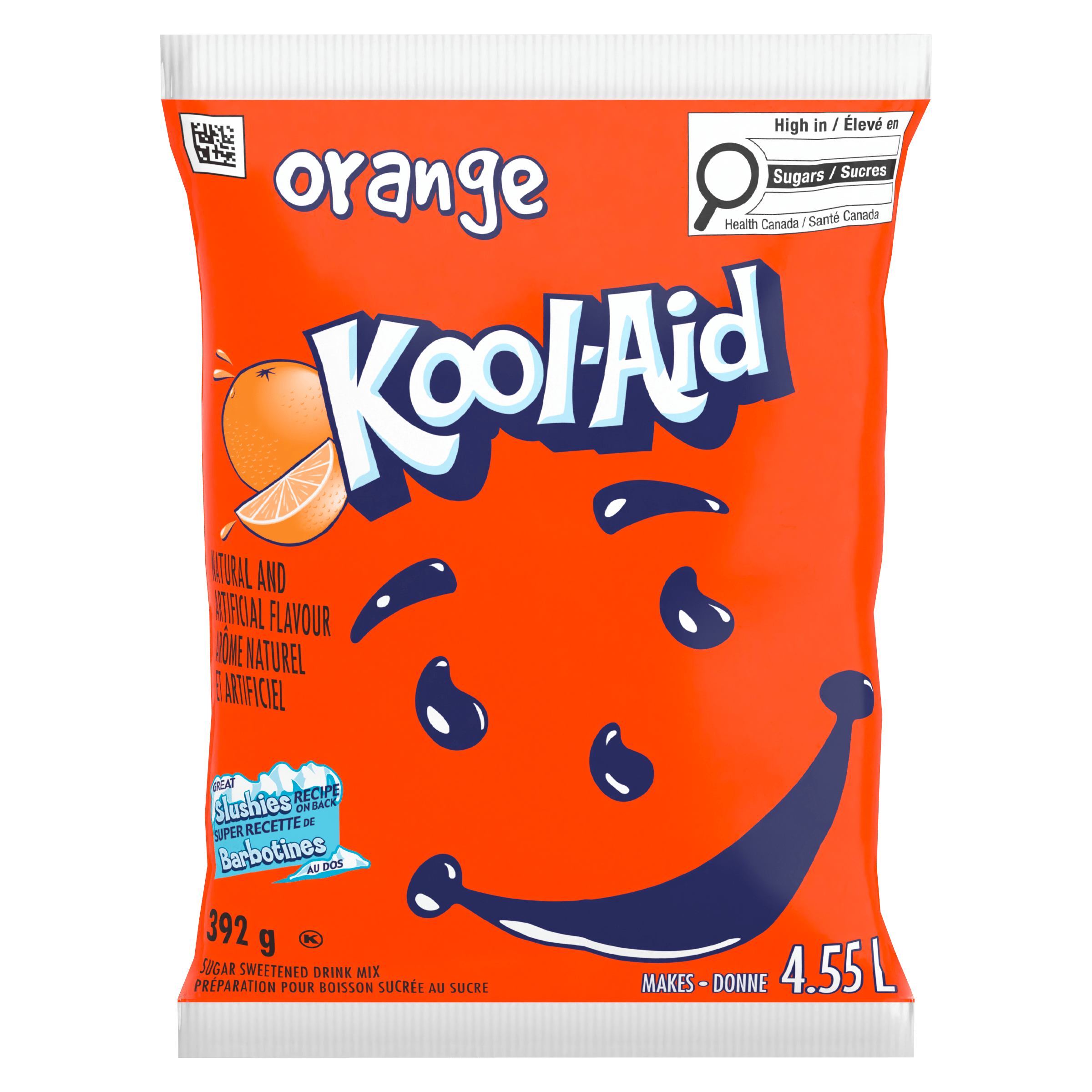 Préparation pour boisson orange Kool-Aid (18 x sac de 392 g)