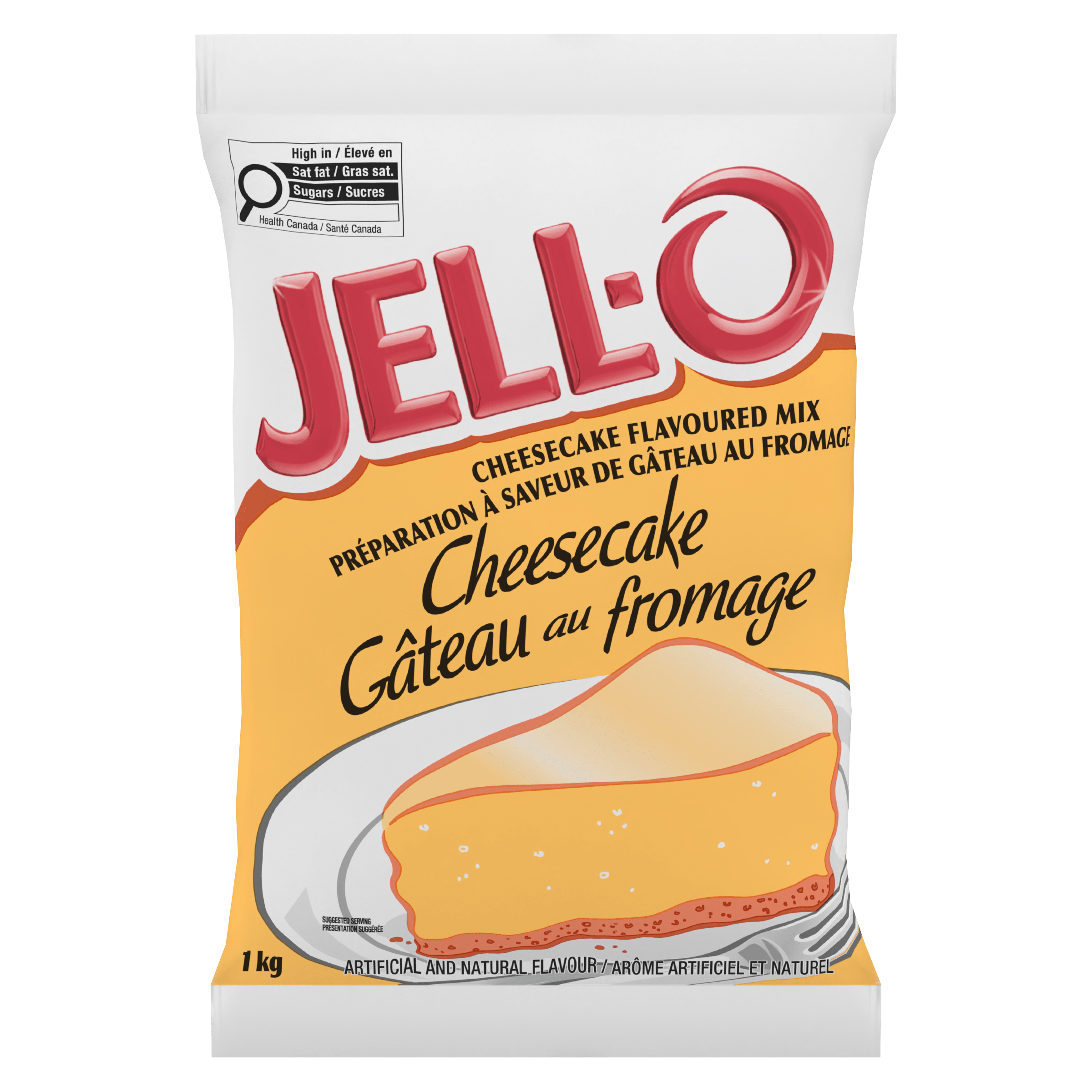 Jell-O Cheesecake Flavoured Dessert Mix-Dry Packaged  (2 X 1KG)