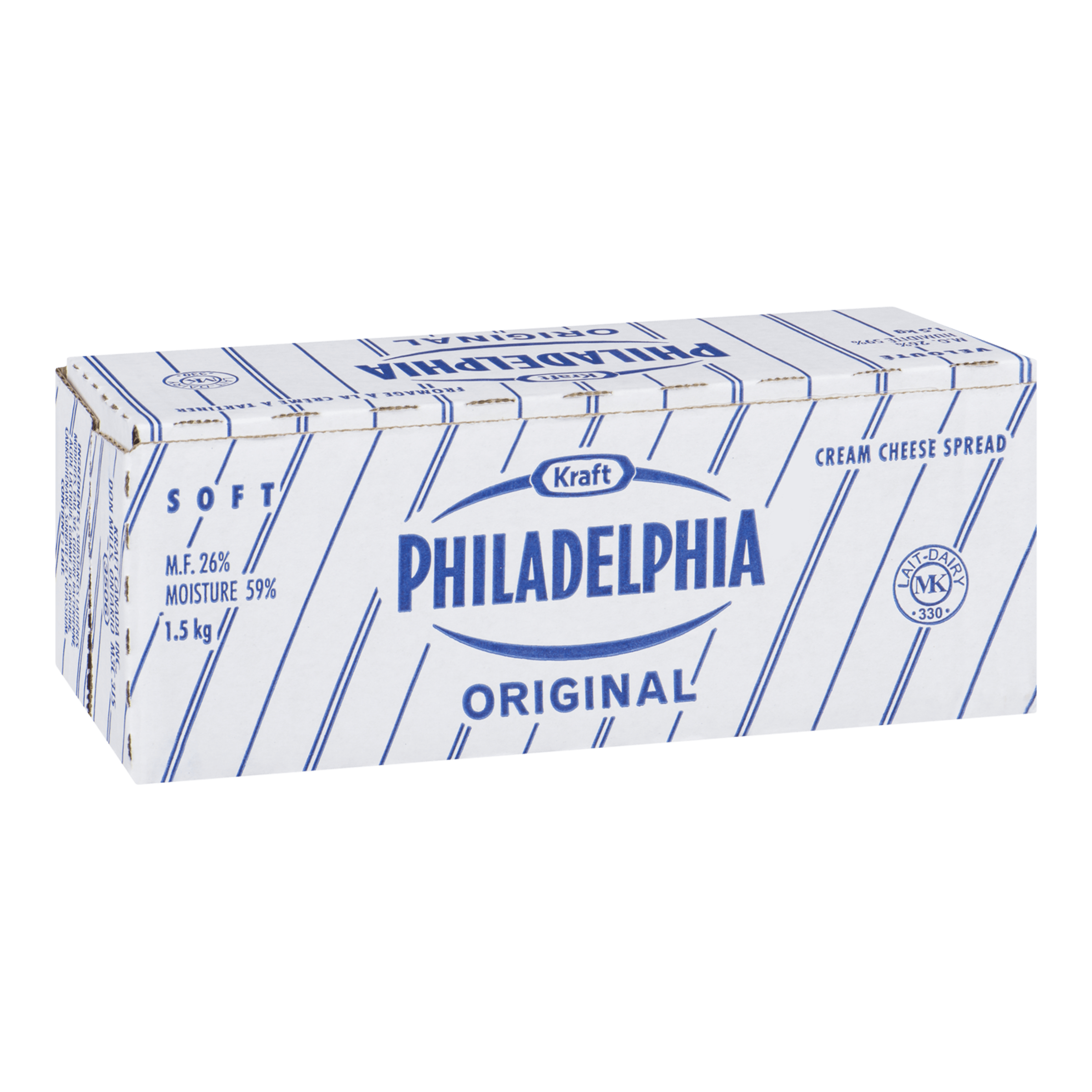 Philadelphia Original Cream Cheese, 6 Pack, 1.5 kg Bricks